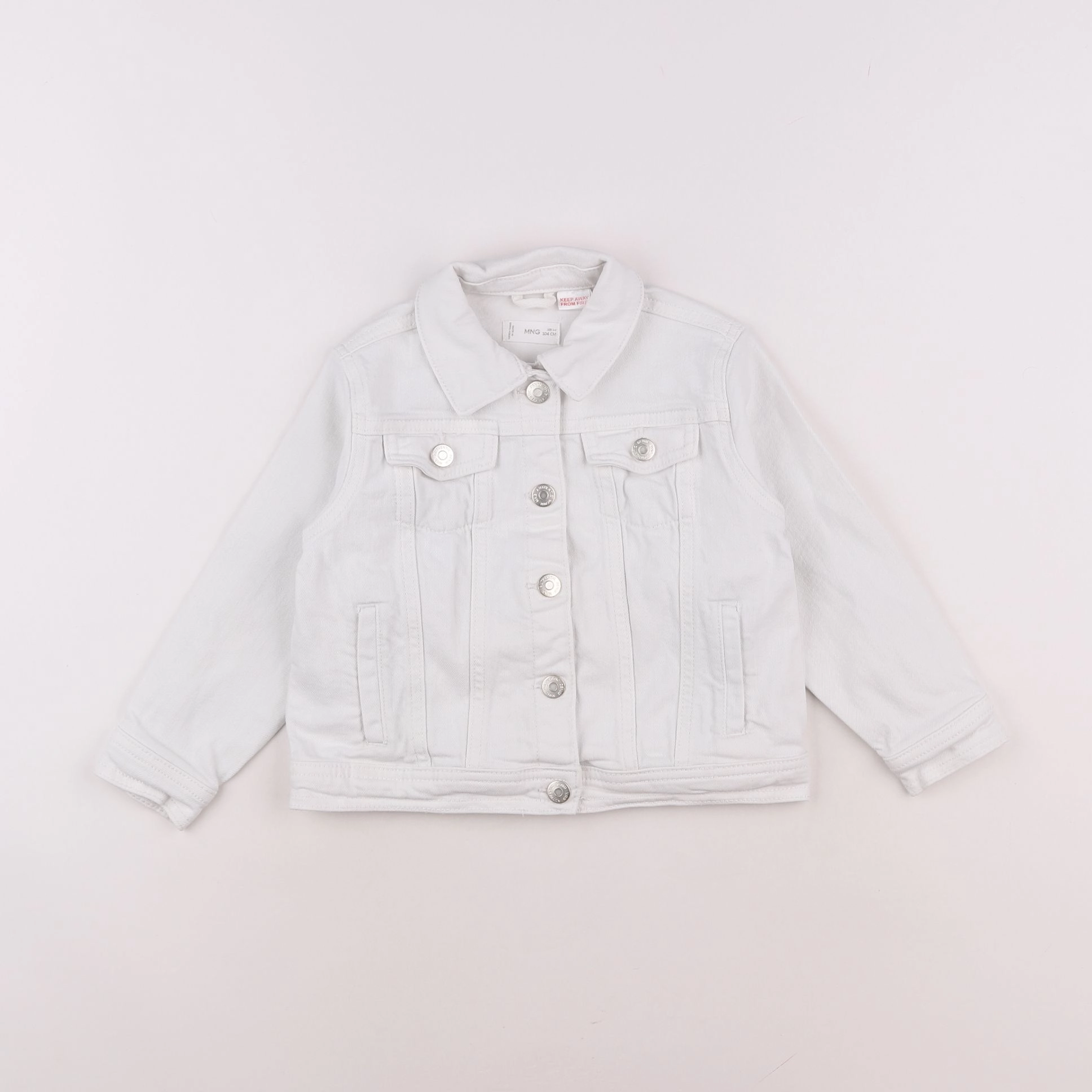 Mango - veste blanc - 3/4 ans