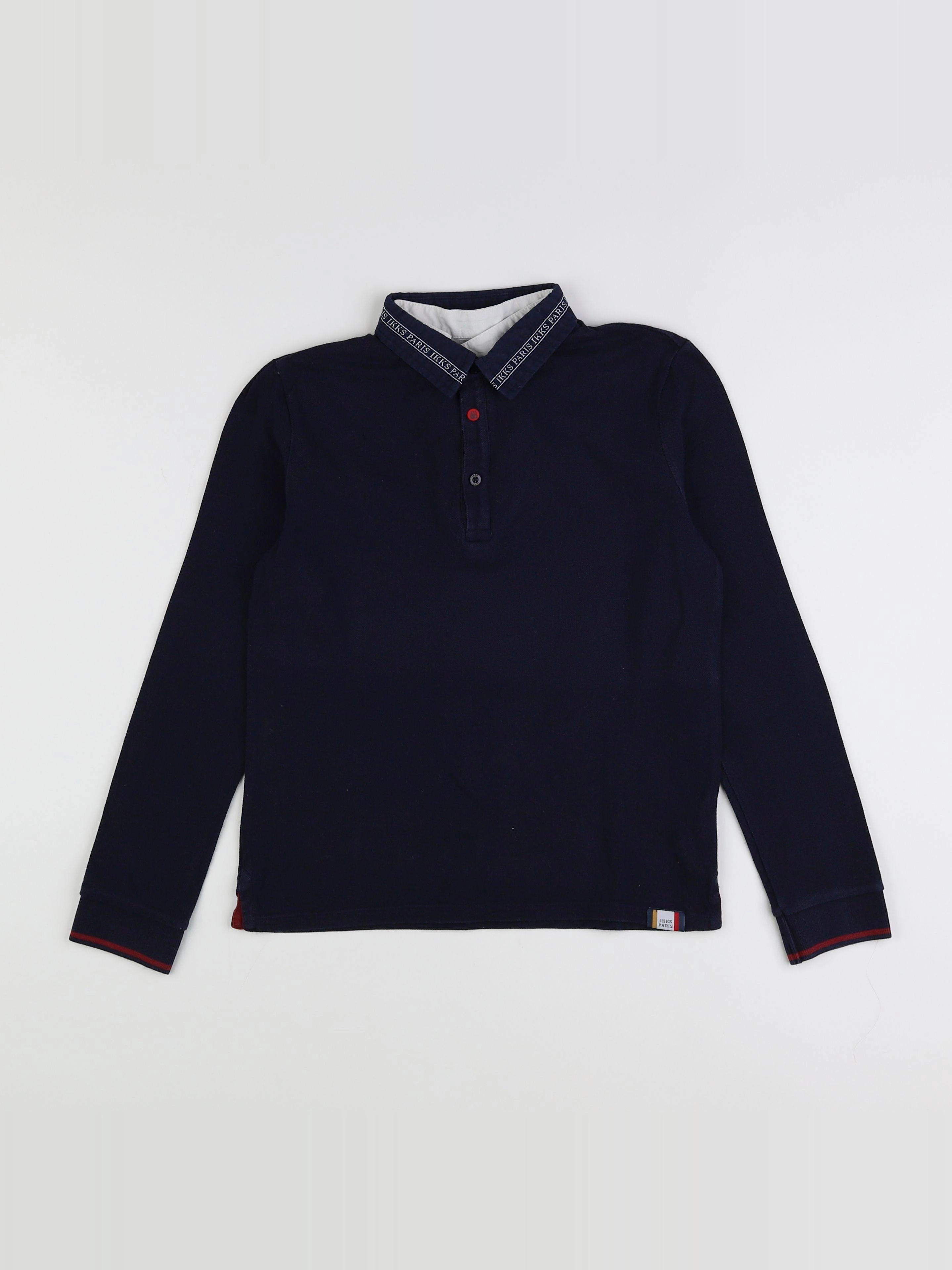 IKKS - polo bleu - 10 ans