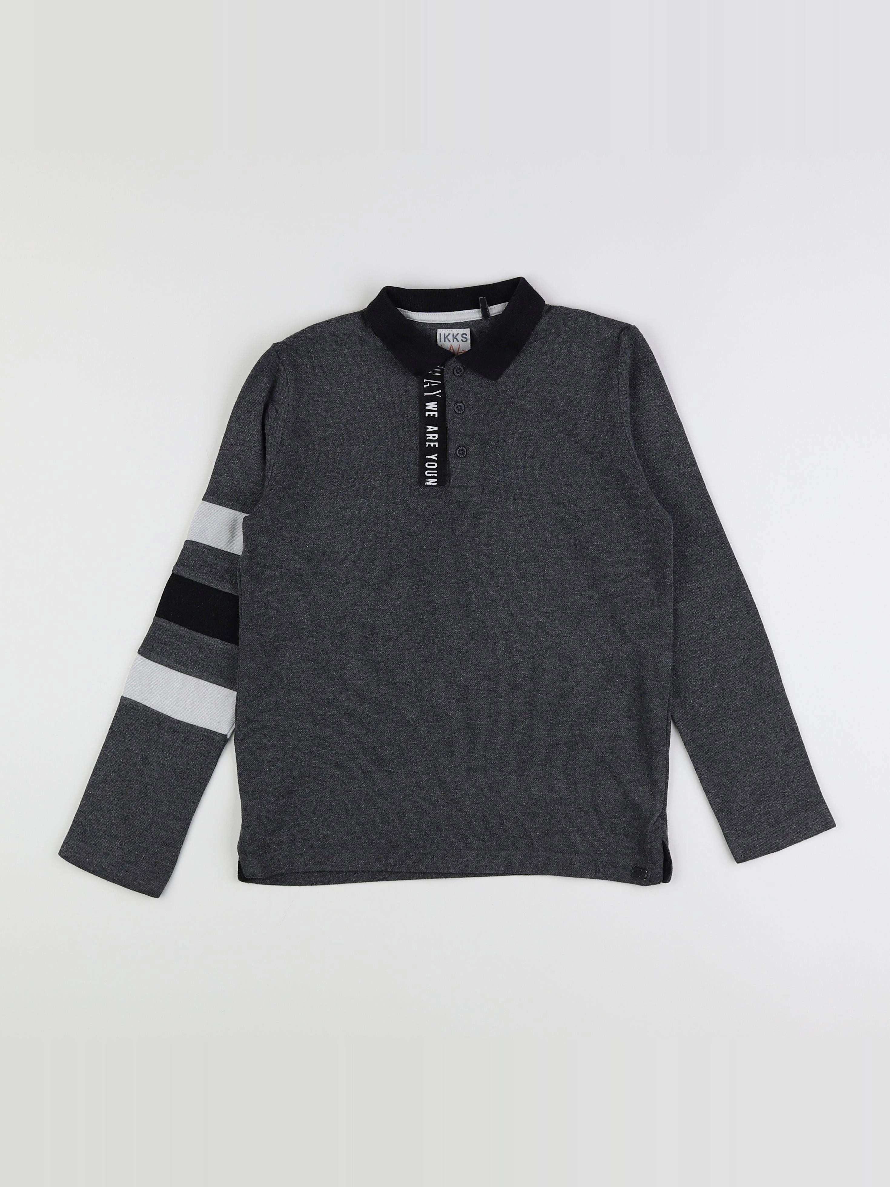 IKKS - polo gris - 10 ans