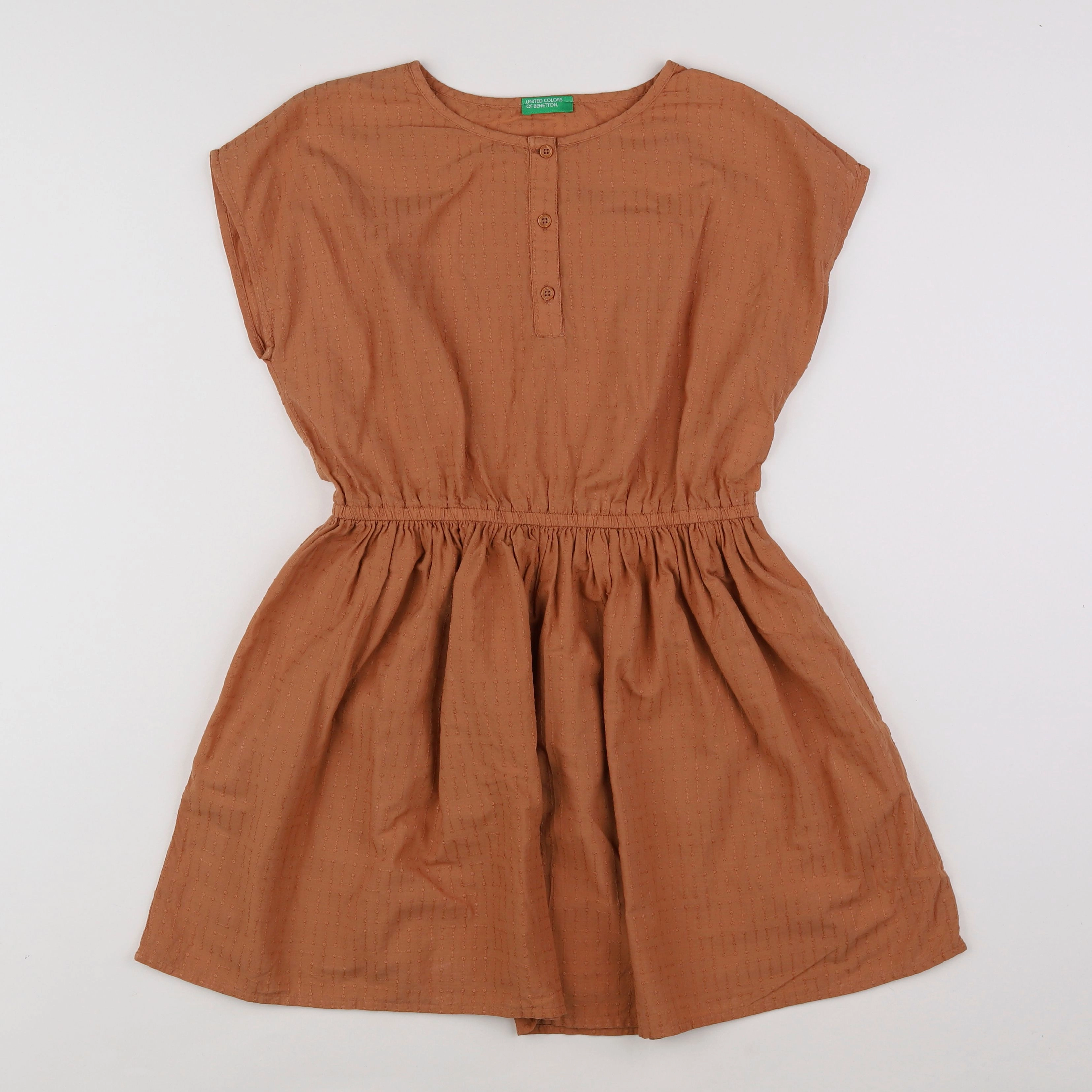 Benetton - robe marron - 8/9 ans