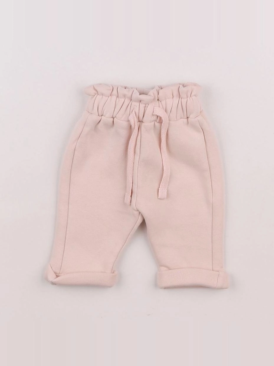 Tape à l'oeil - jogging doublé rose - 1 mois