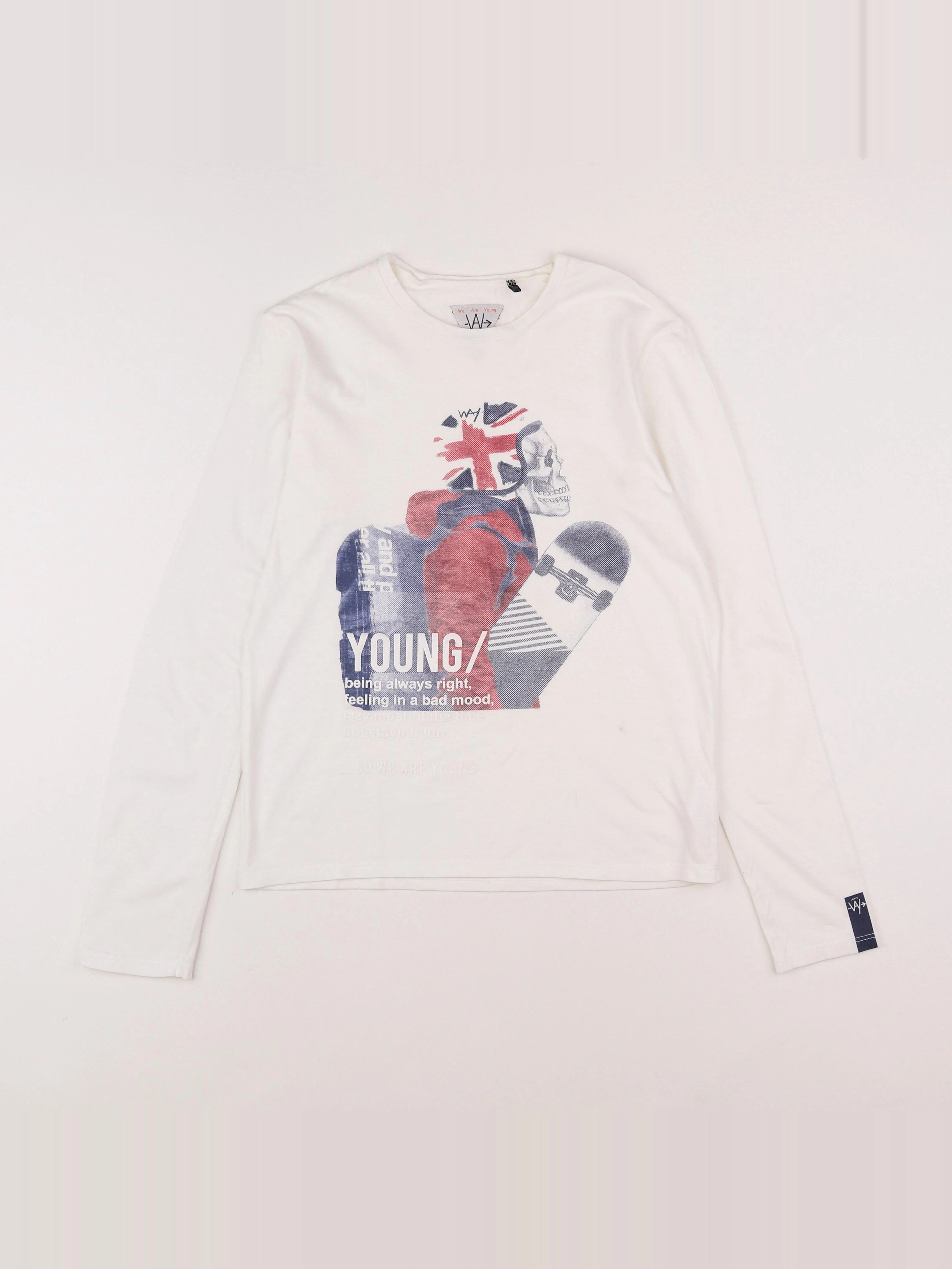 IKKS - tee-shirt blanc - 12 ans
