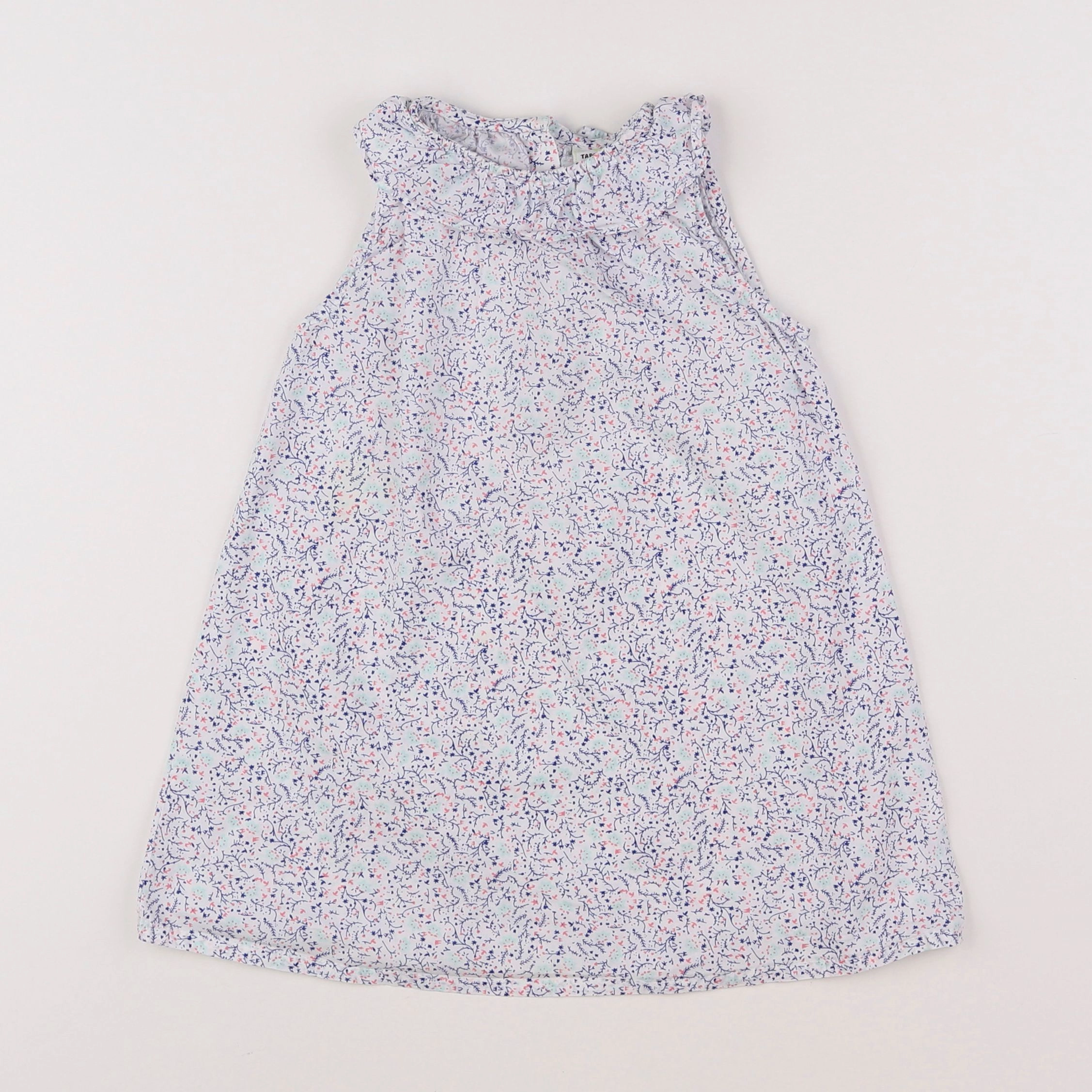 Tape à l'oeil - robe blanc, bleu - 2 ans