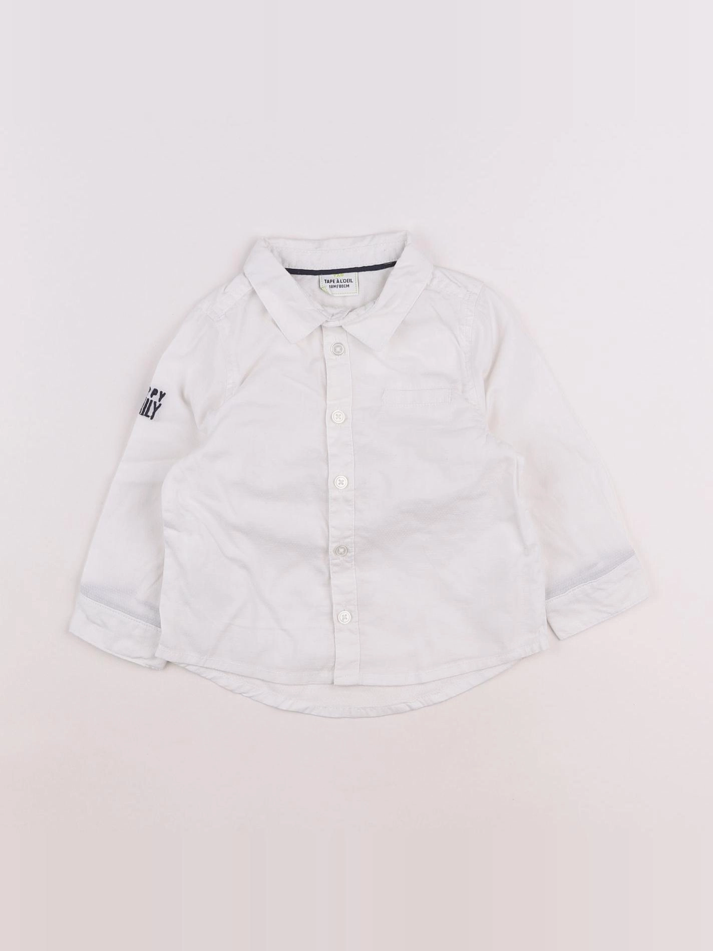 Tape à l'oeil - chemise blanc - 18 mois