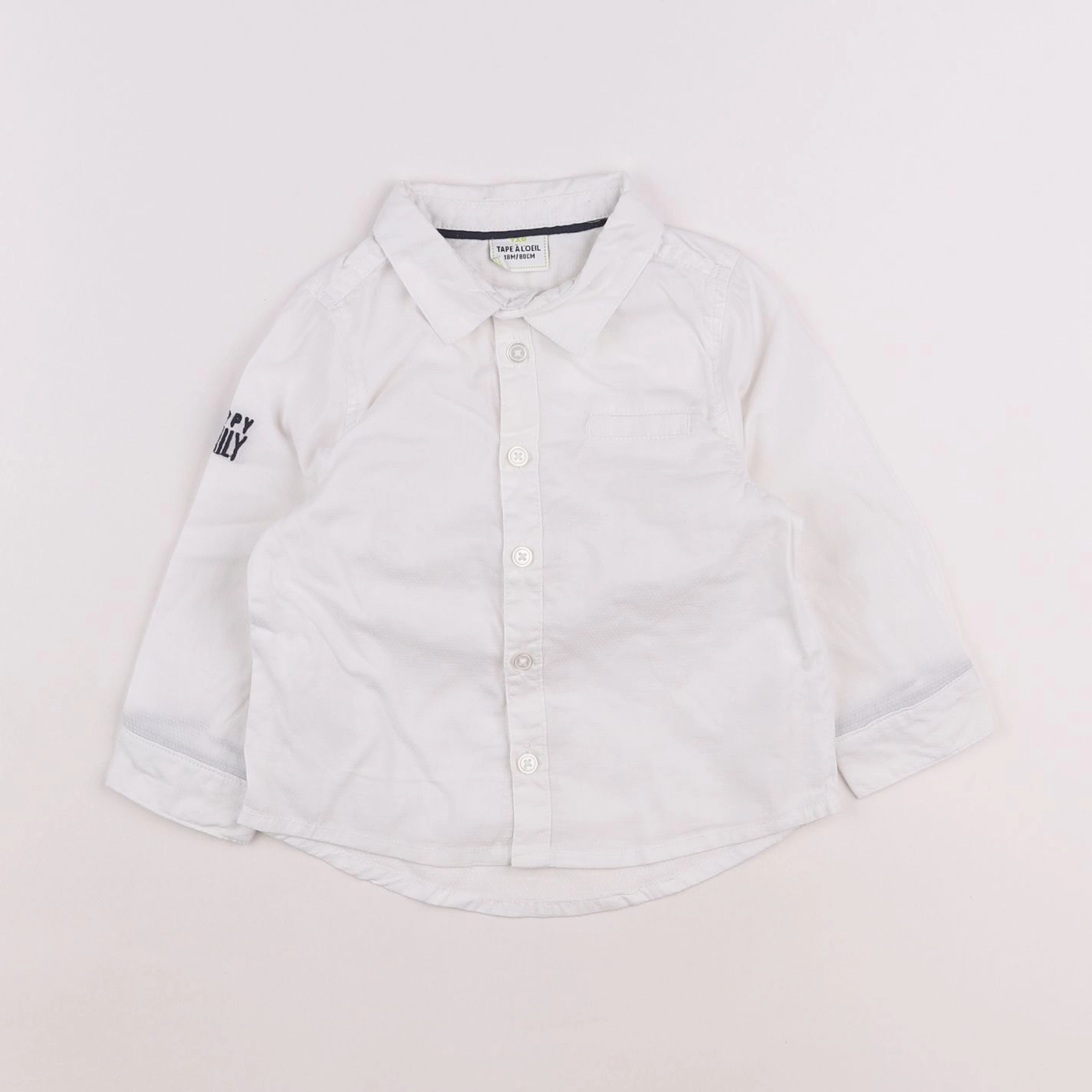 Tape à l'oeil - chemise blanc - 18 mois