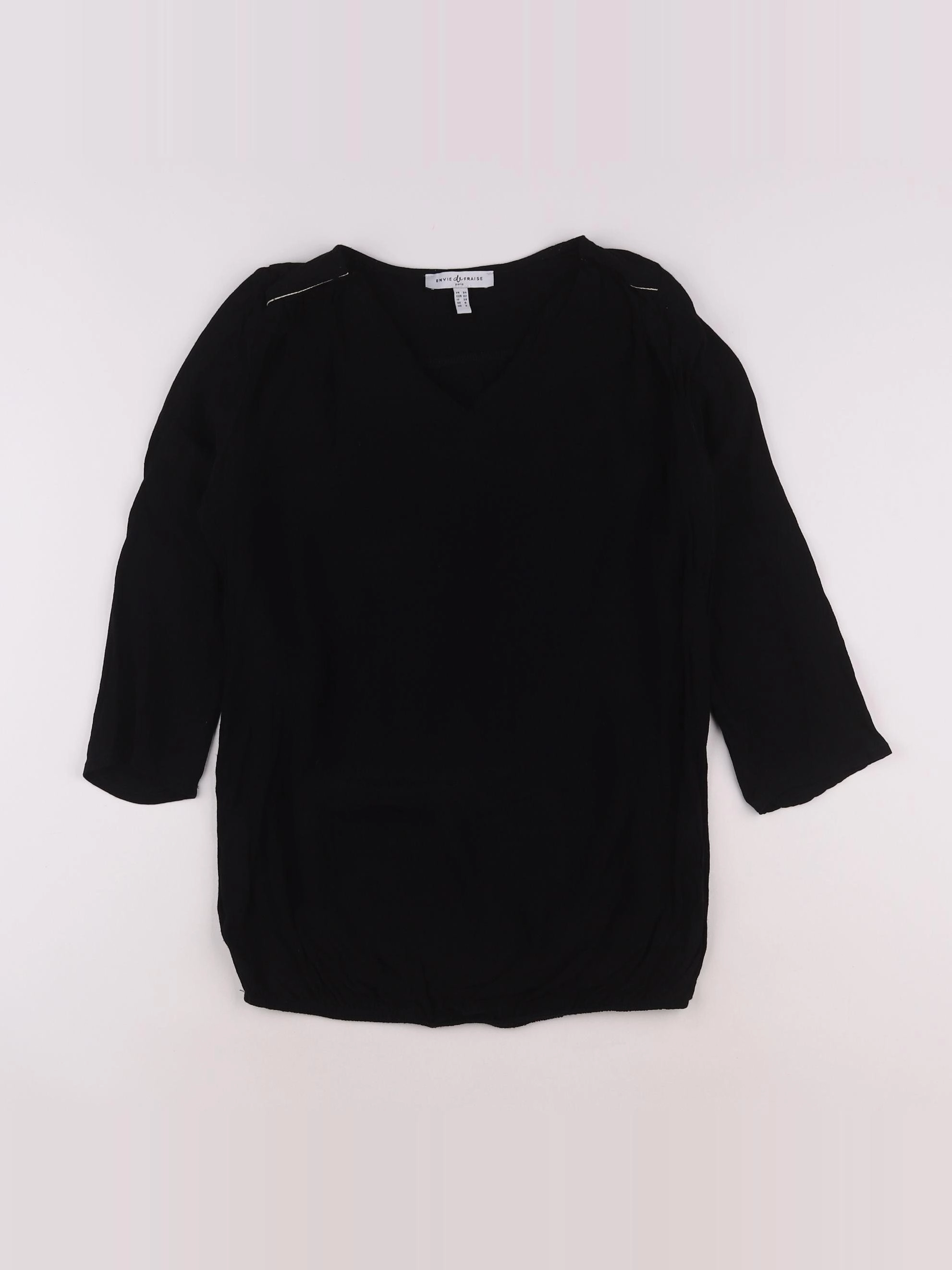 Envie de fraise - blouse grossesse noir - 34