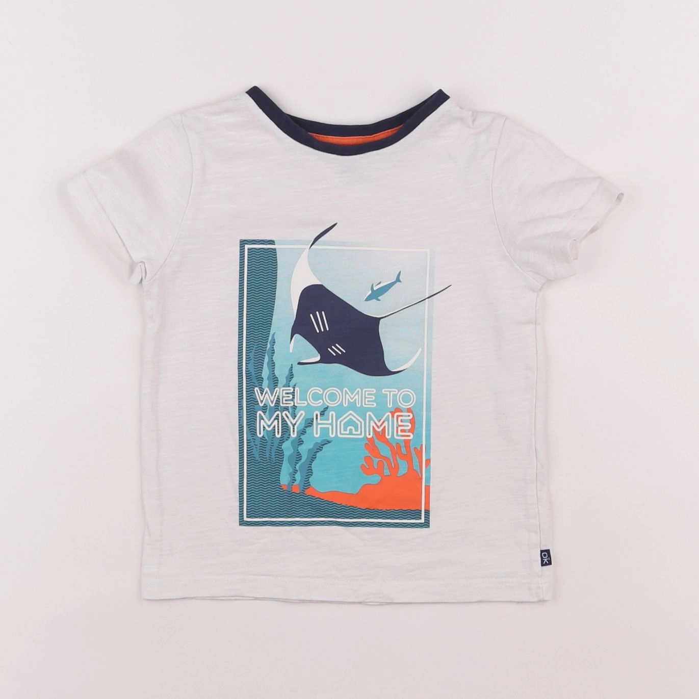 Okaidi - tee-shirt blanc - 3 ans