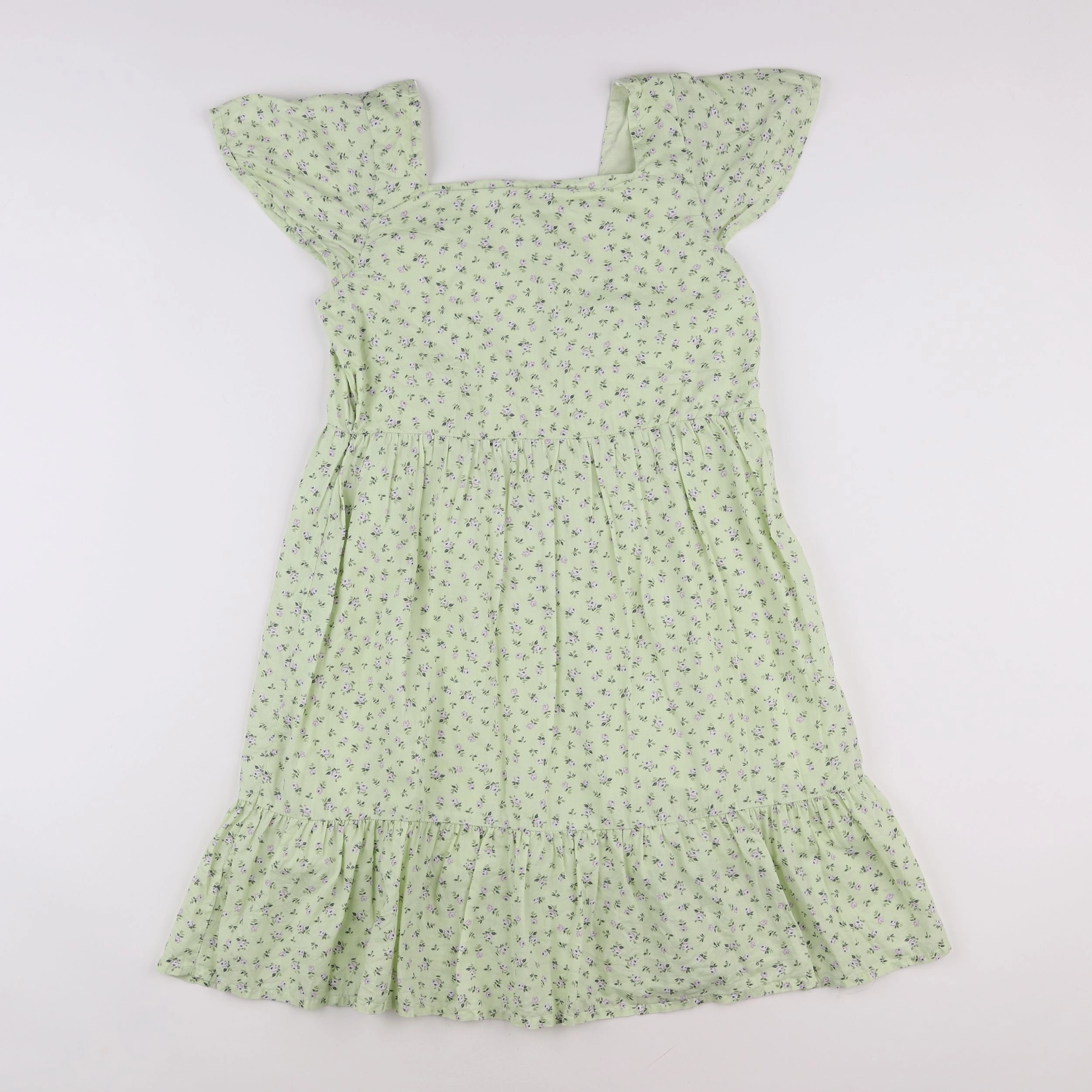 H&M - robe vert - 12/13 ans