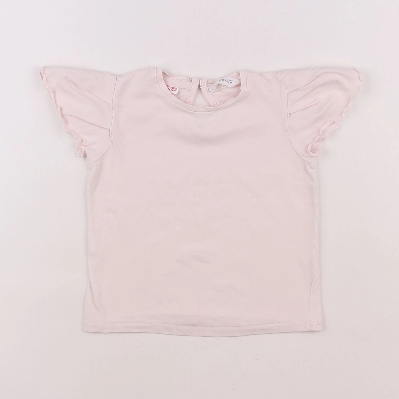 Mango - tee-shirt rose - 9/12 mois