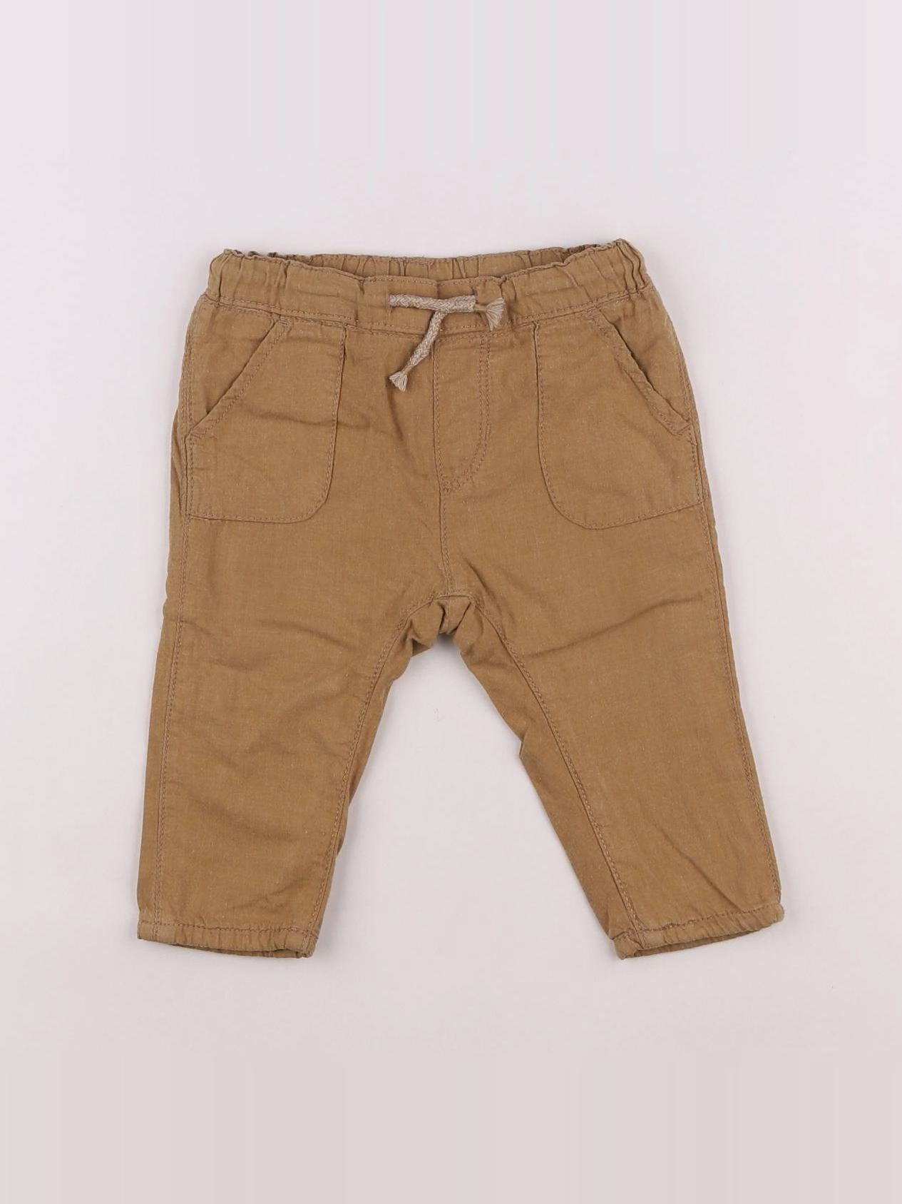 H&M - pantalon beige - 6/9 mois
