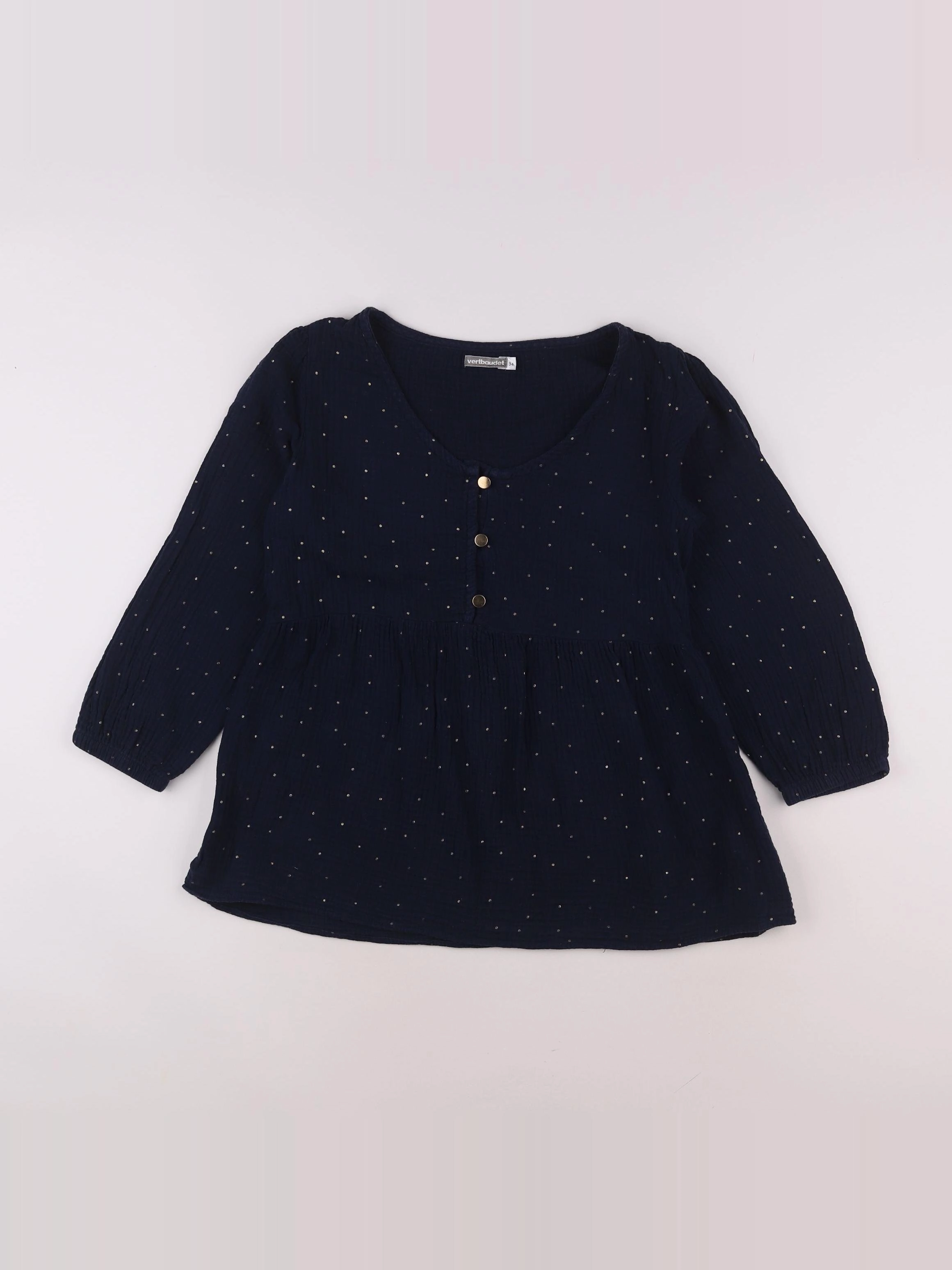 Vertbaudet - blouse grossesse bleu - 34