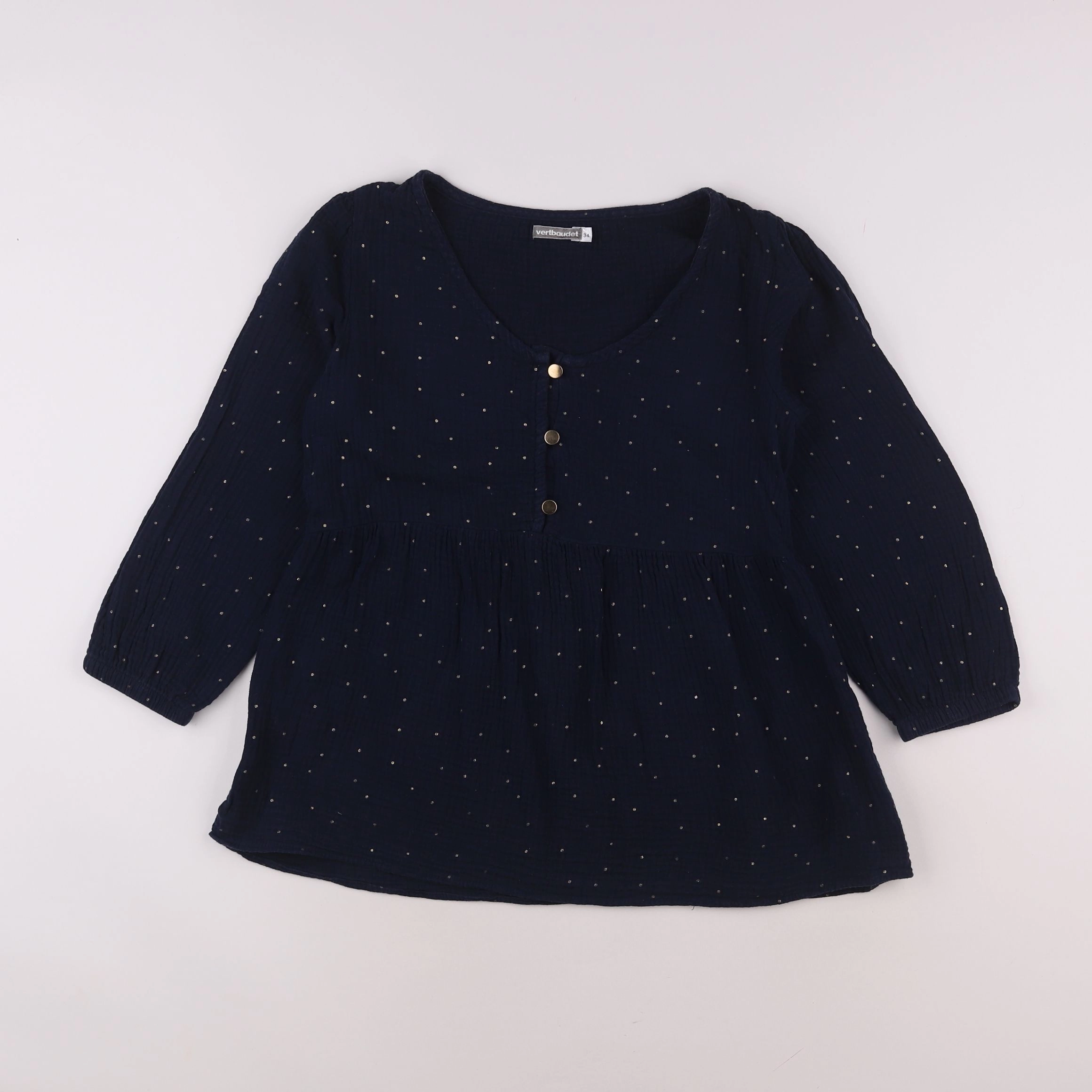 Vertbaudet - blouse grossesse bleu - 34