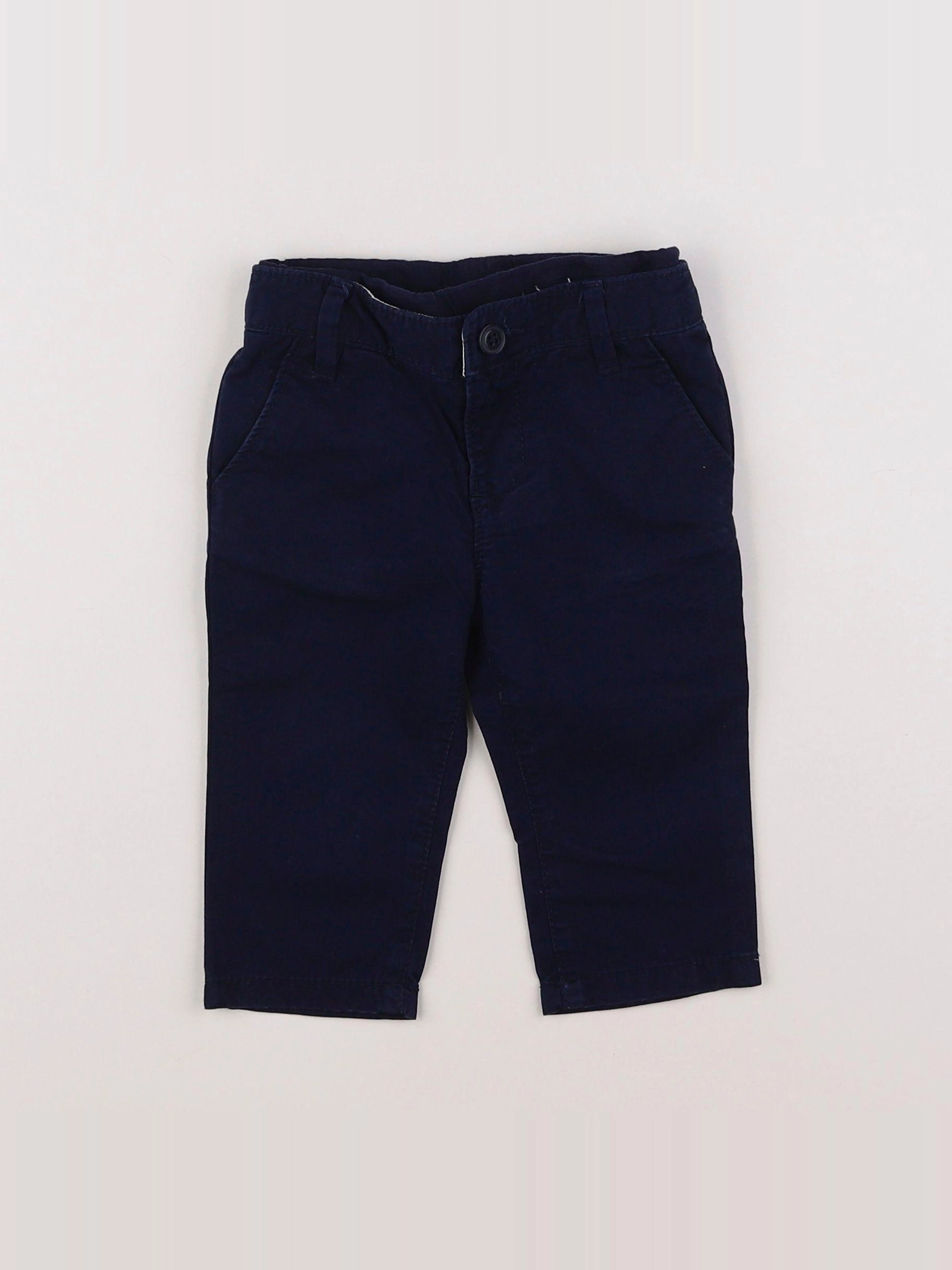 GAP - pantalon bleu - 6/12 mois