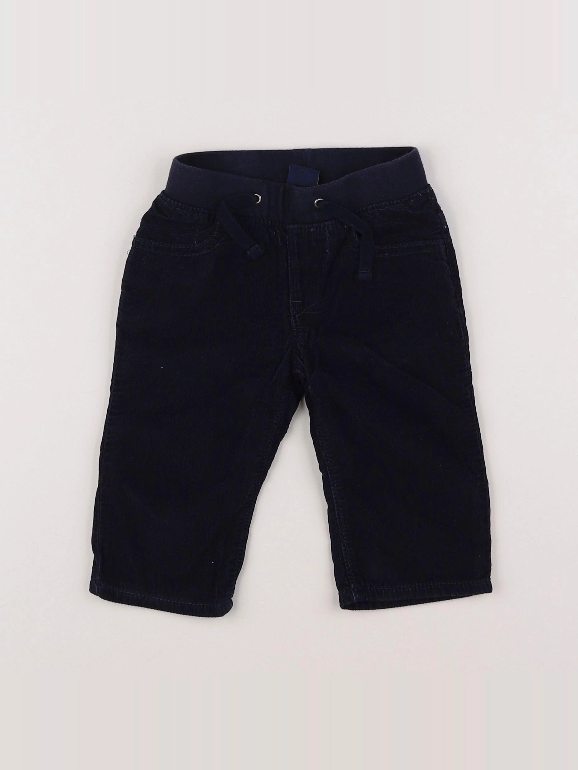 GAP - pantalon bleu - 6/12 mois