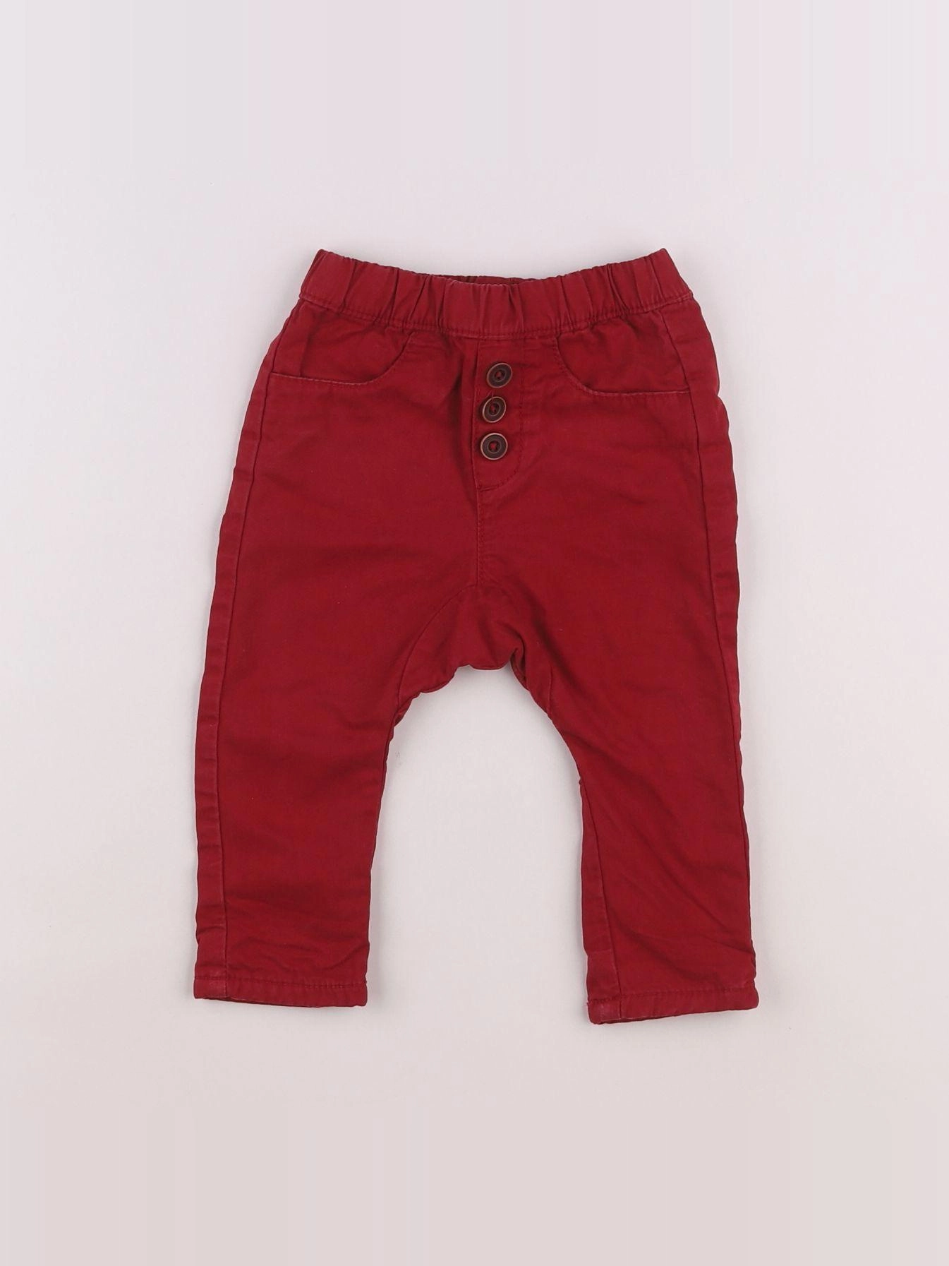 Tape à l'oeil - pantalon rouge - 12 mois
