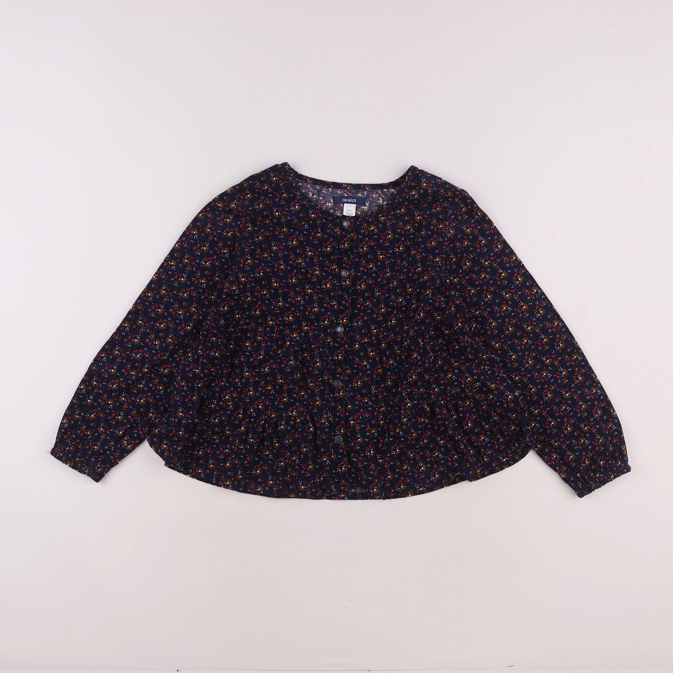 Okaidi - blouse bleu - 8 ans