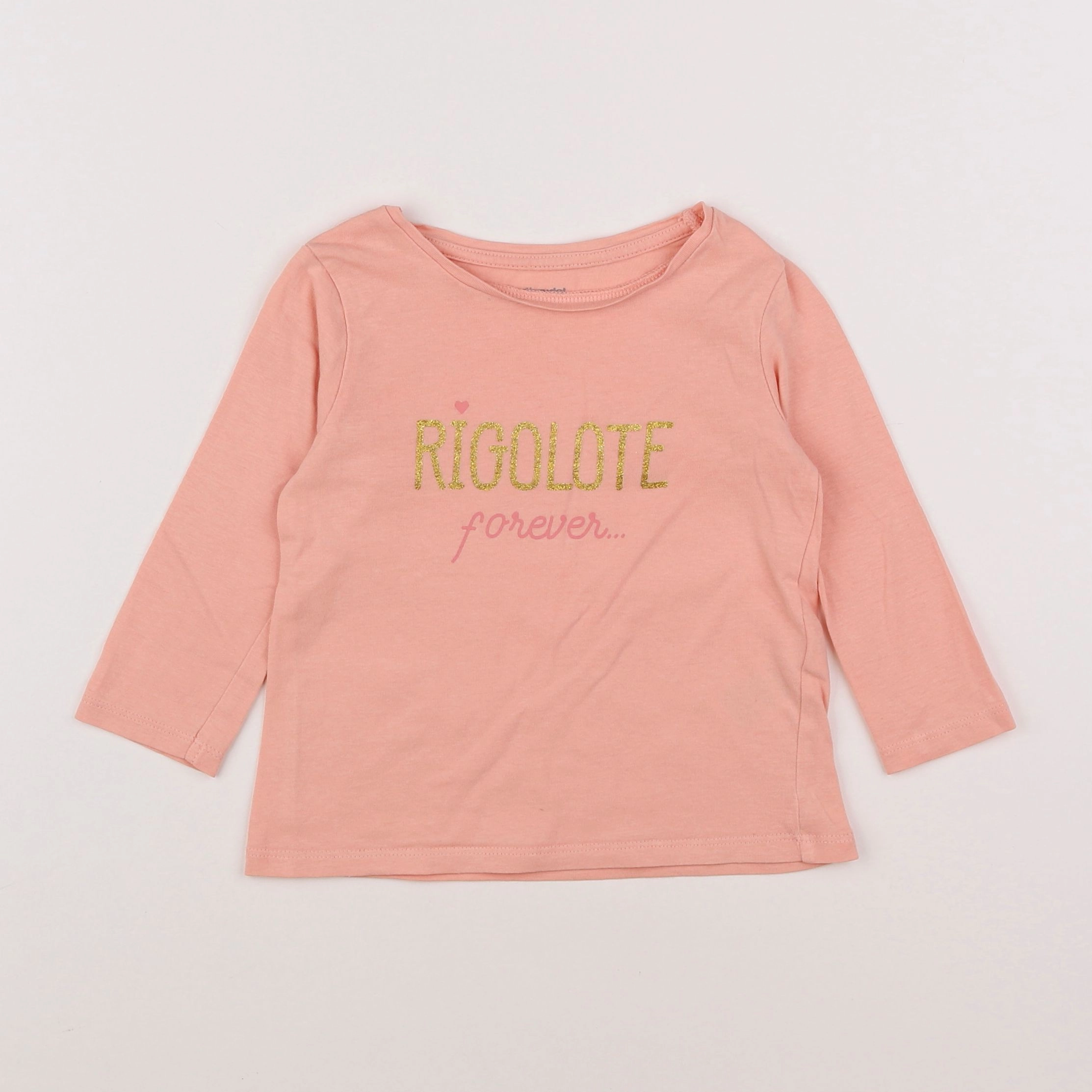 Vertbaudet - tee-shirt rose - 2 ans
