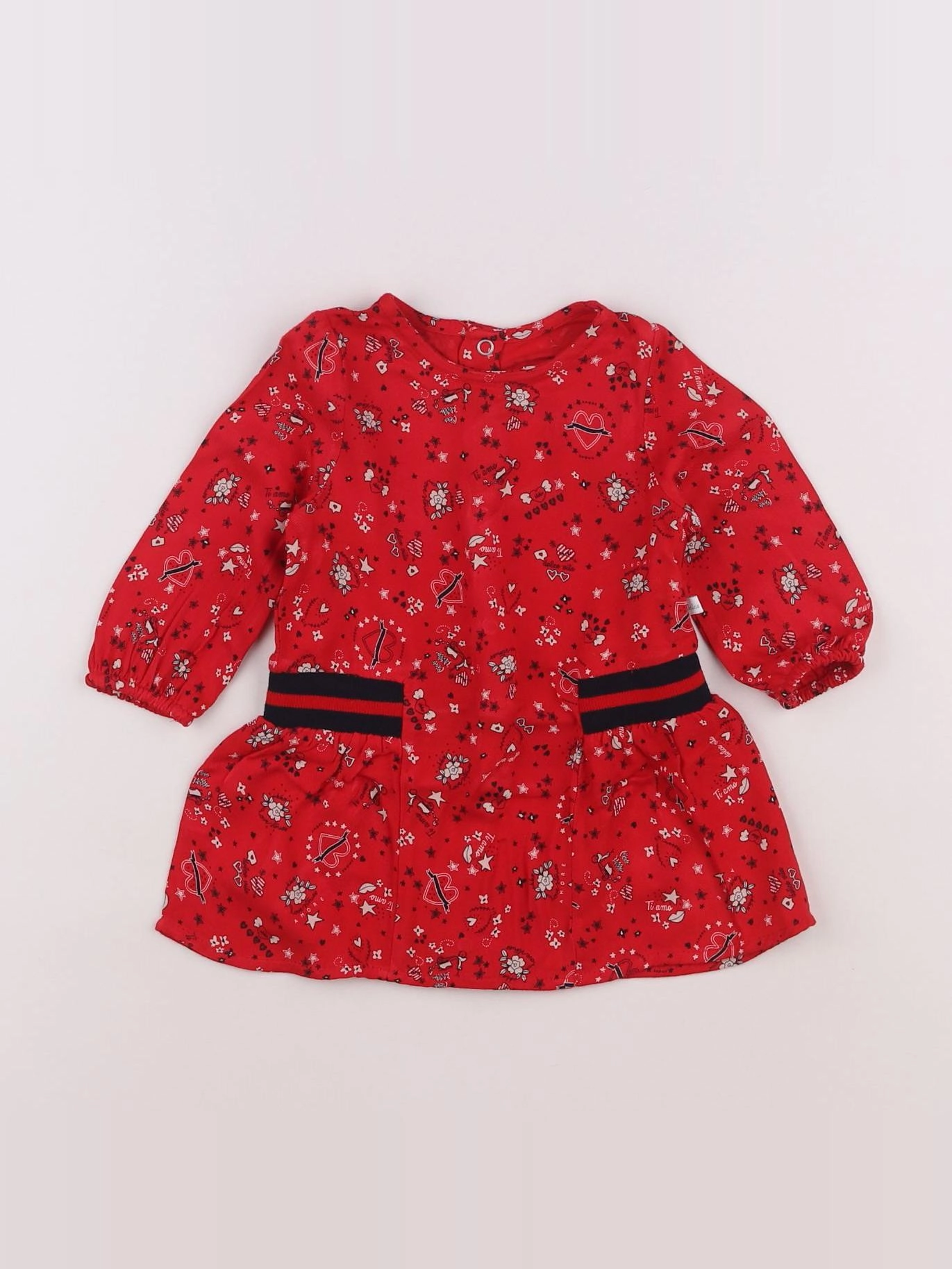 IKKS - robe rouge - 6 mois