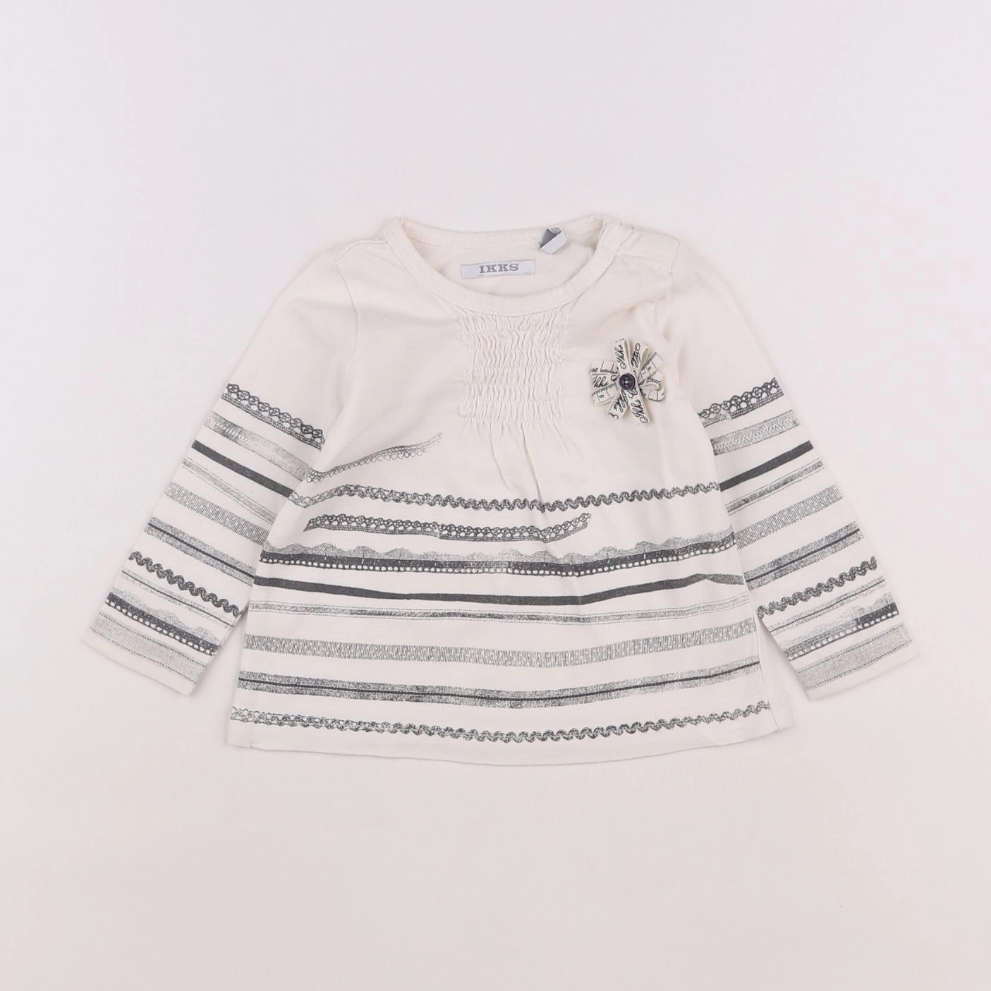 IKKS - tee-shirt beige - 6 mois