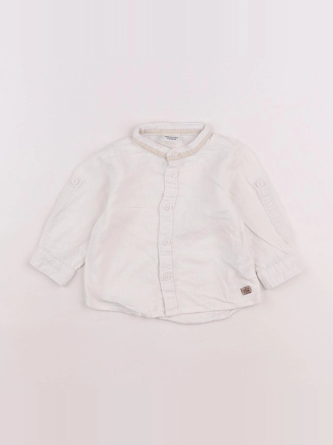 Tape à l'oeil - chemise blanc - 6 mois