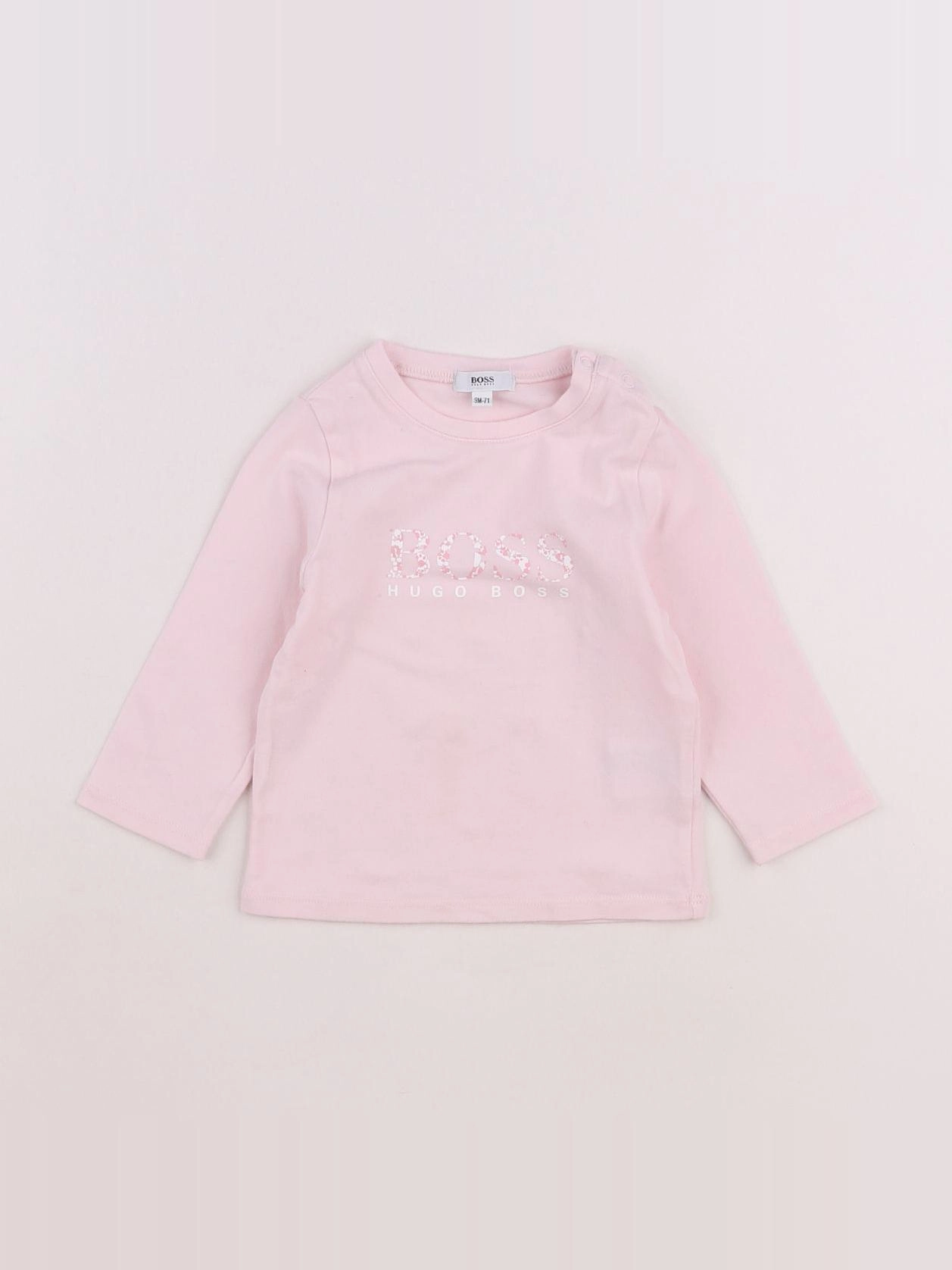 Hugo Boss - tee-shirt rose - 9 mois