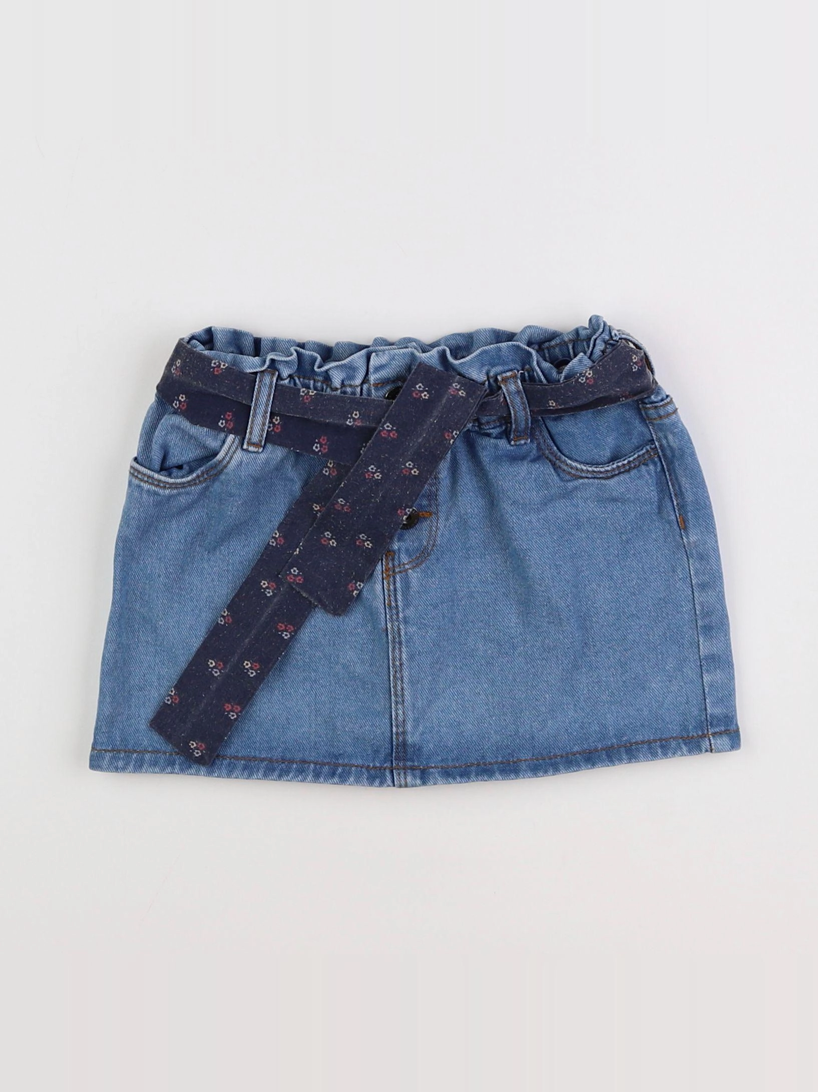 Vertbaudet - jupe bleu - 4 ans
