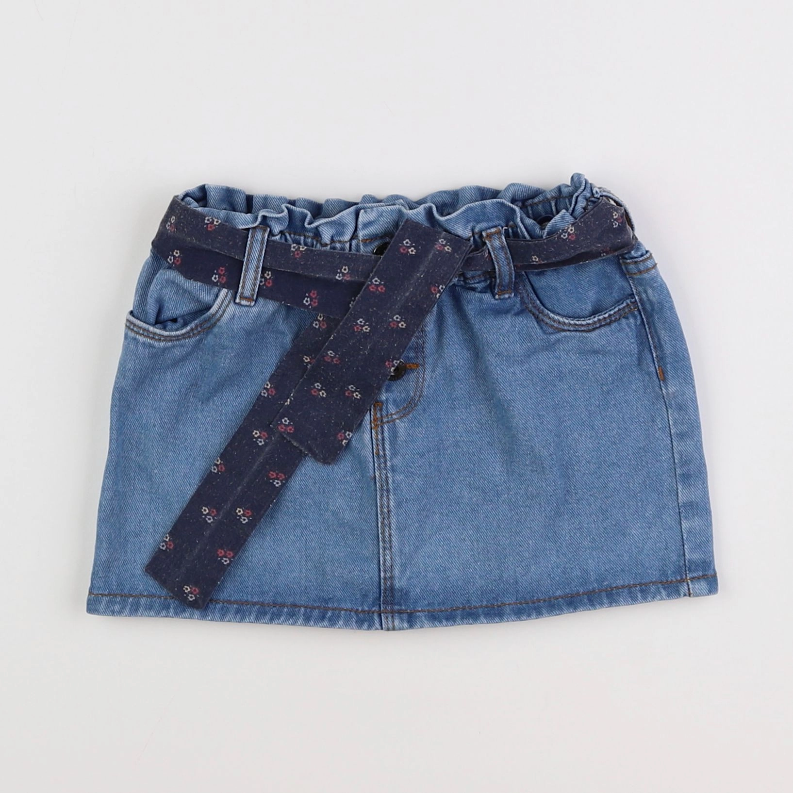 Vertbaudet - jupe bleu - 4 ans