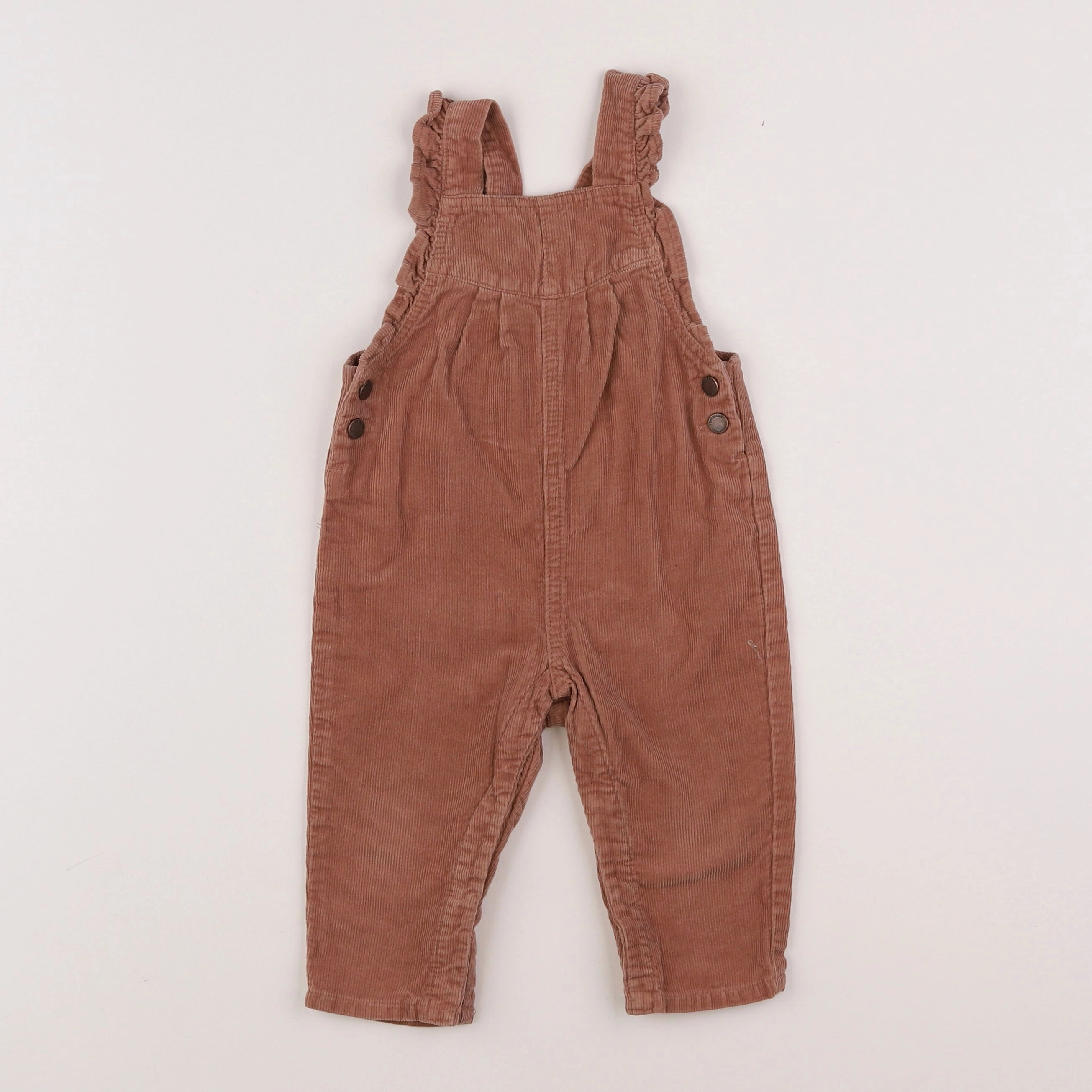 Vertbaudet - salopette marron - 9 mois