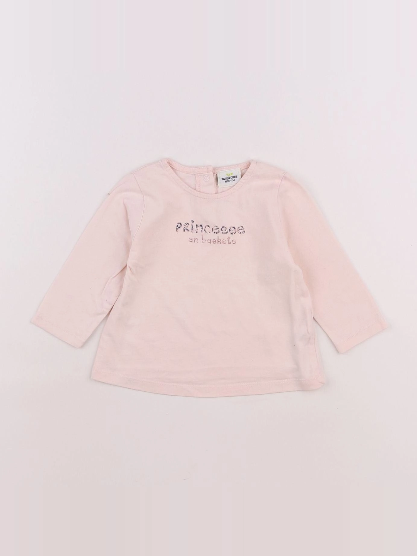Tape à l'oeil - tee-shirt rose - 9 mois