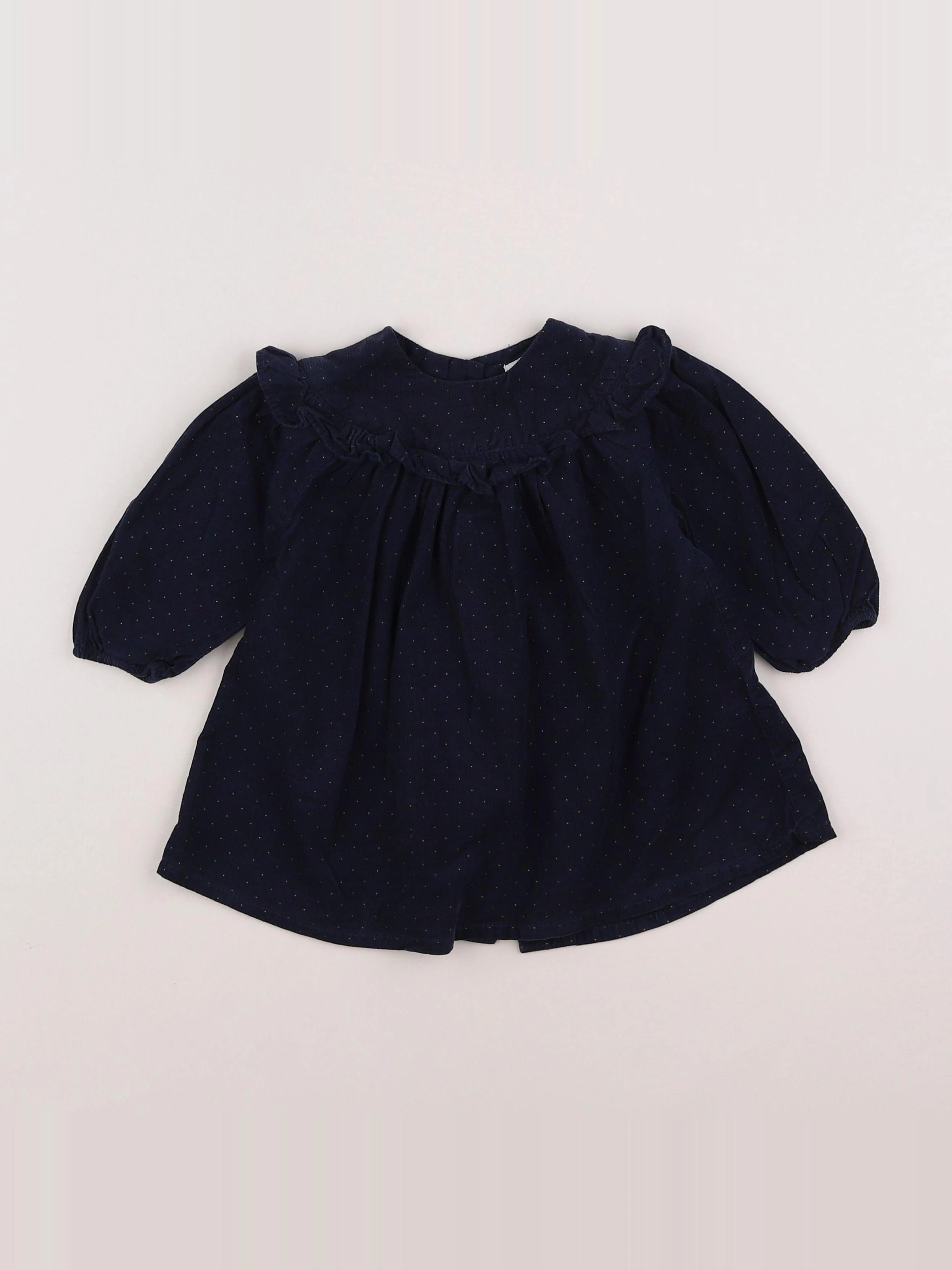 Vertbaudet - robe bleu - 9 mois