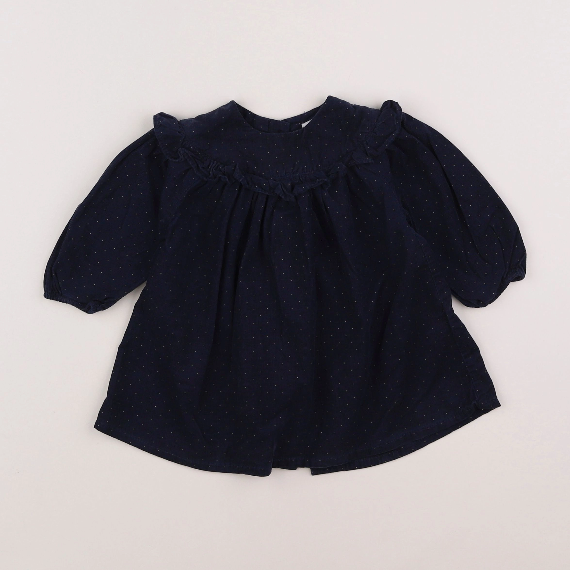 Vertbaudet - robe bleu - 9 mois