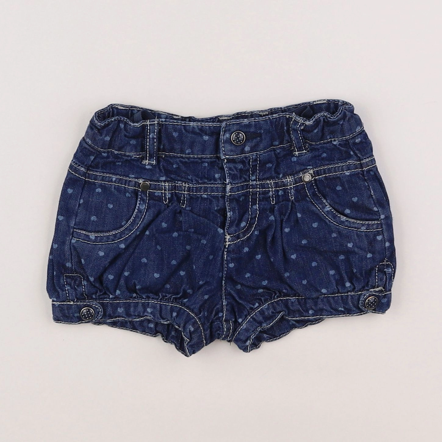 Vertbaudet - short bleu - 18 mois