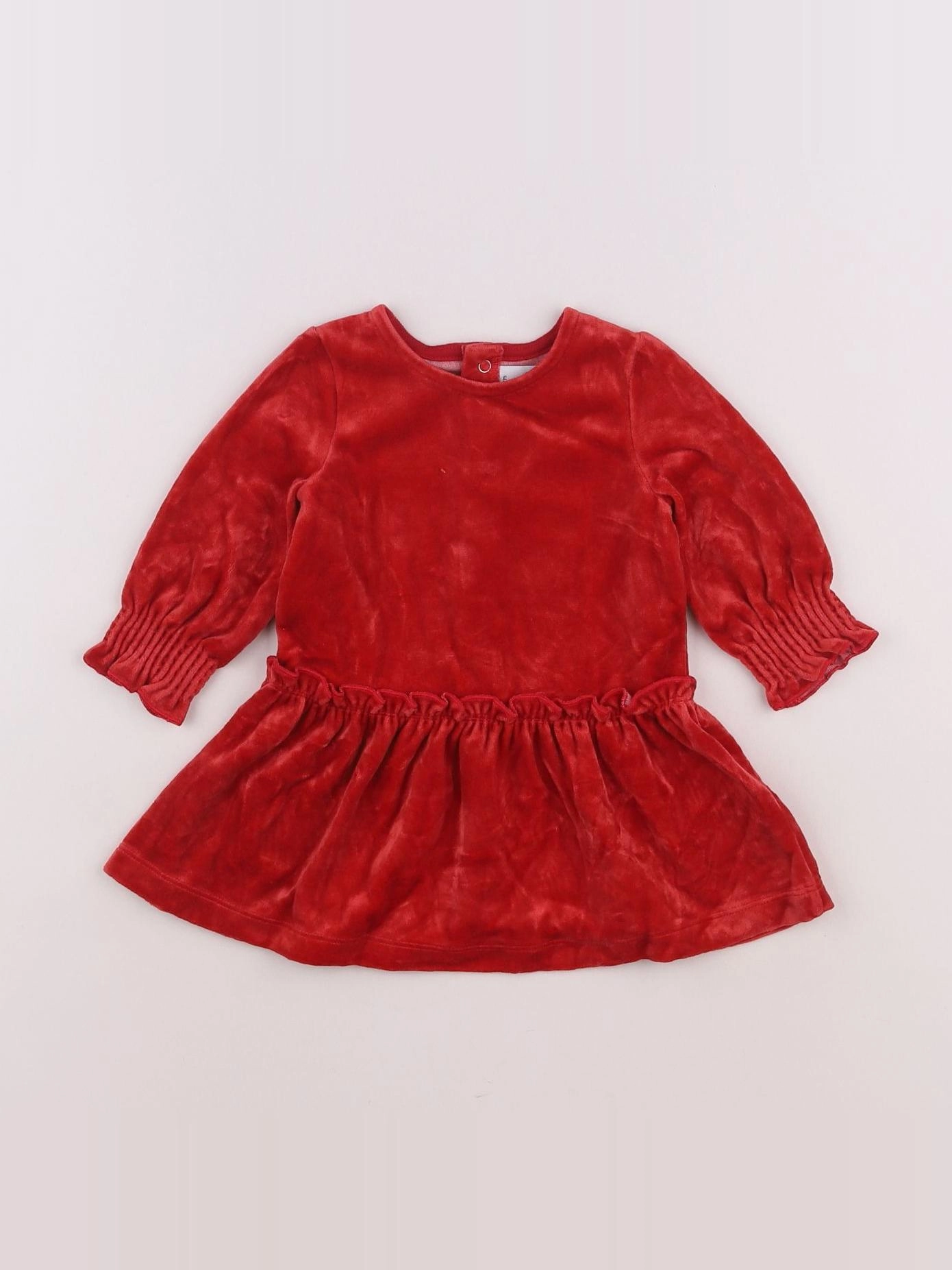 Petit Bateau - robe rouge - 6 mois