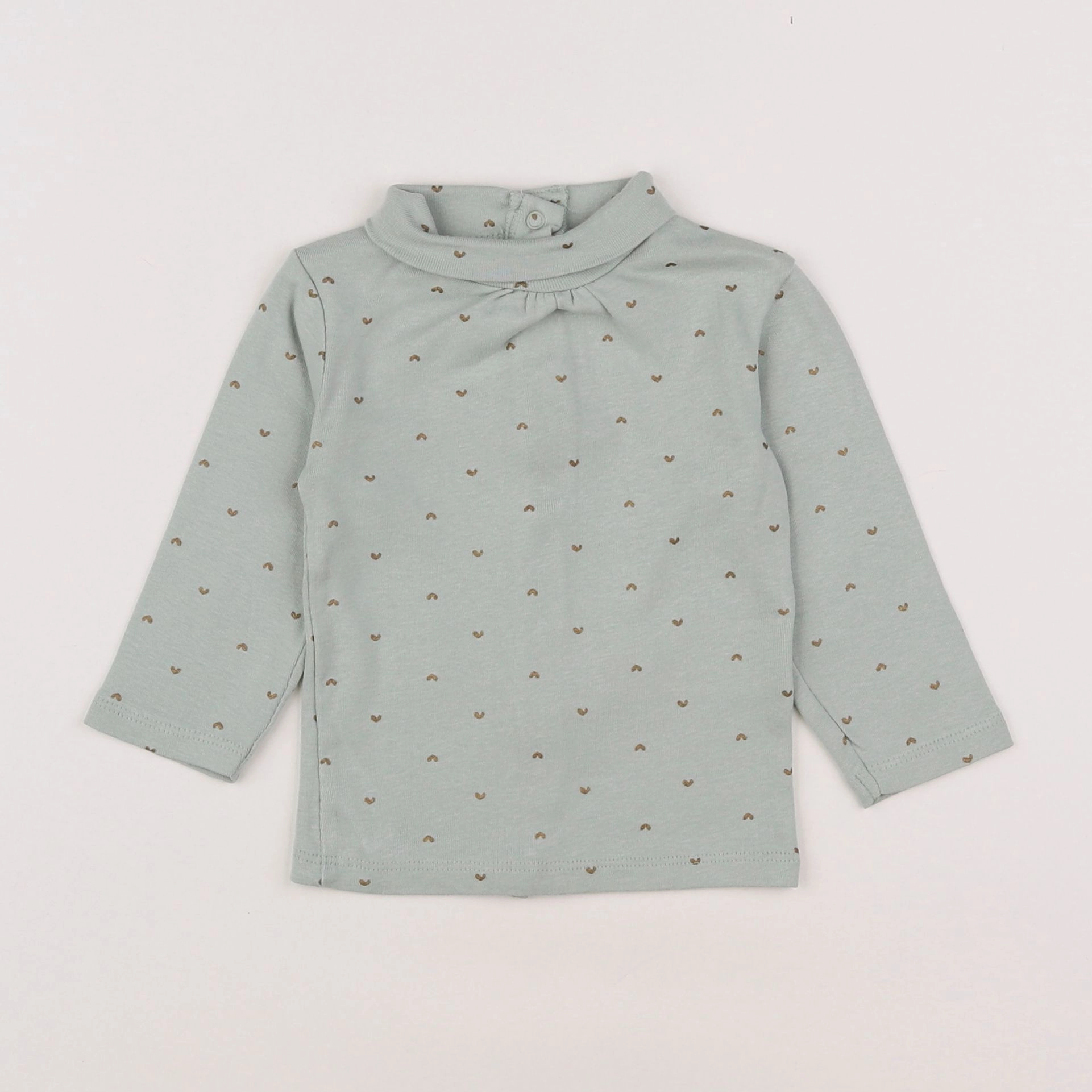 Vertbaudet - tee-shirt vert - 9 mois