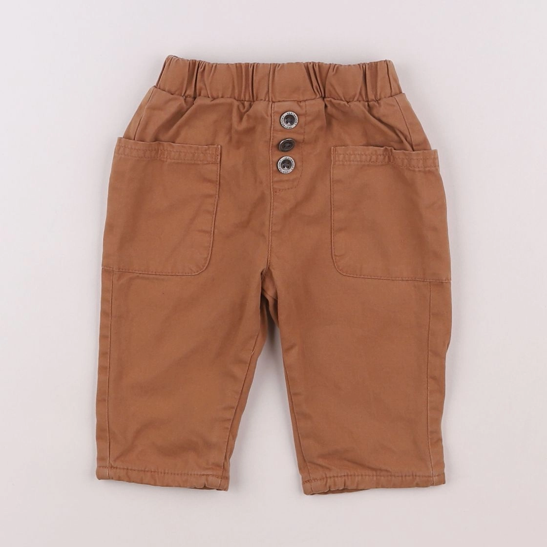 Vertbaudet - pantalon marron - 6 mois