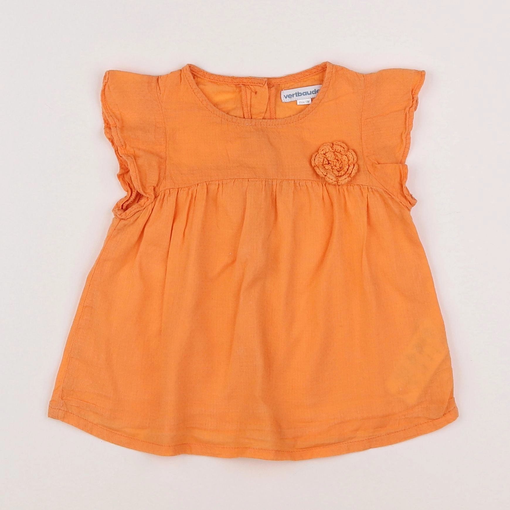 Vertbaudet - blouse orange - 18 mois