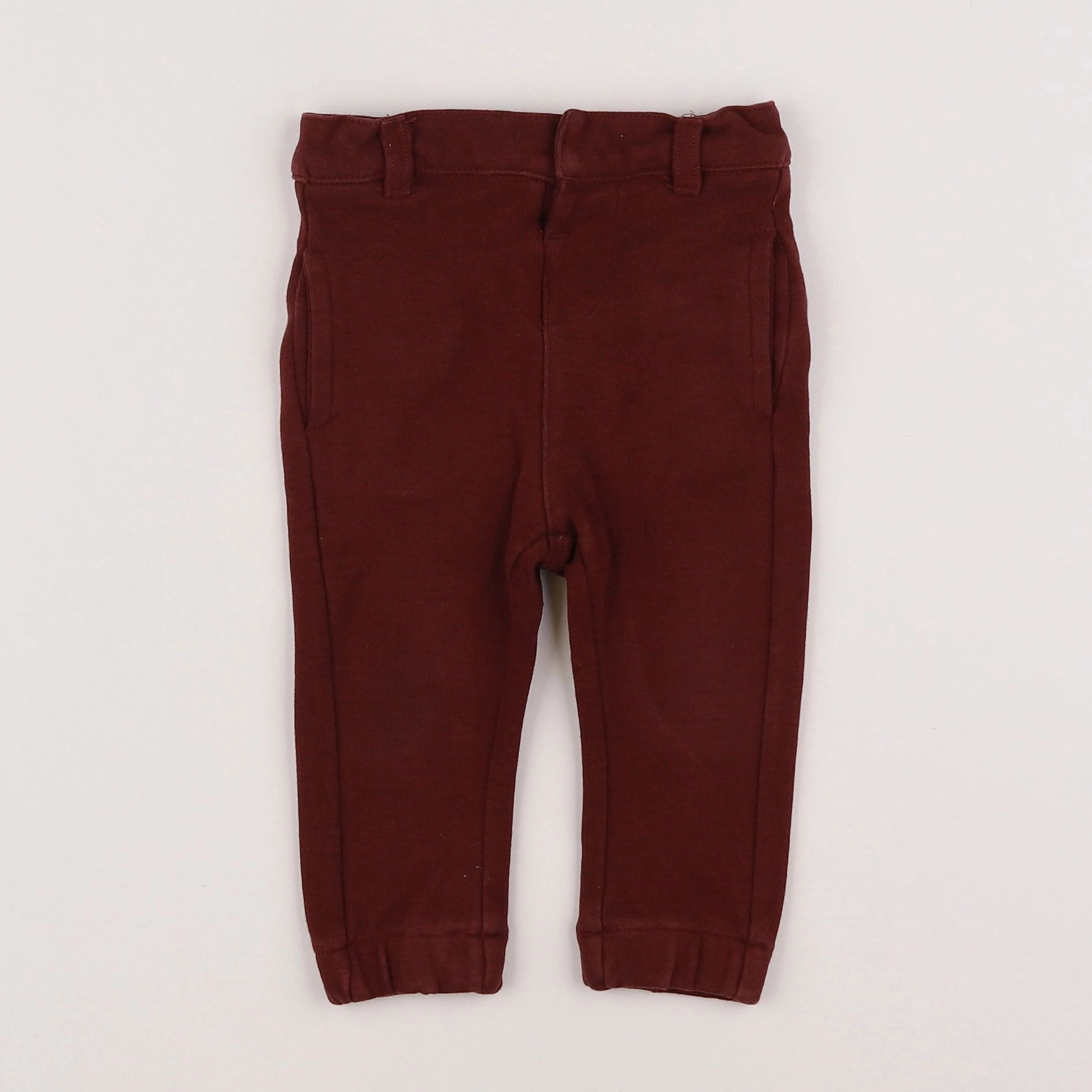Vertbaudet - pantalon rouge - 9 mois