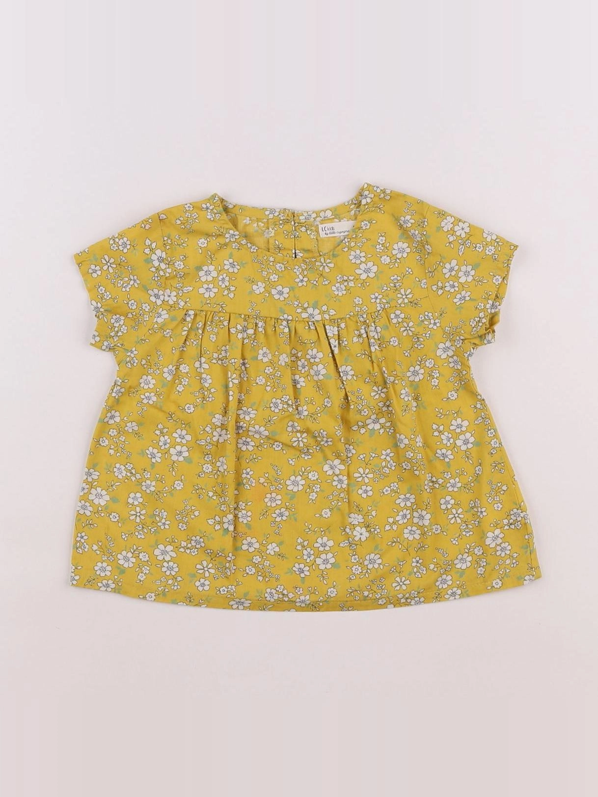Little Cigogne - blouse blanc, jaune - 18 mois