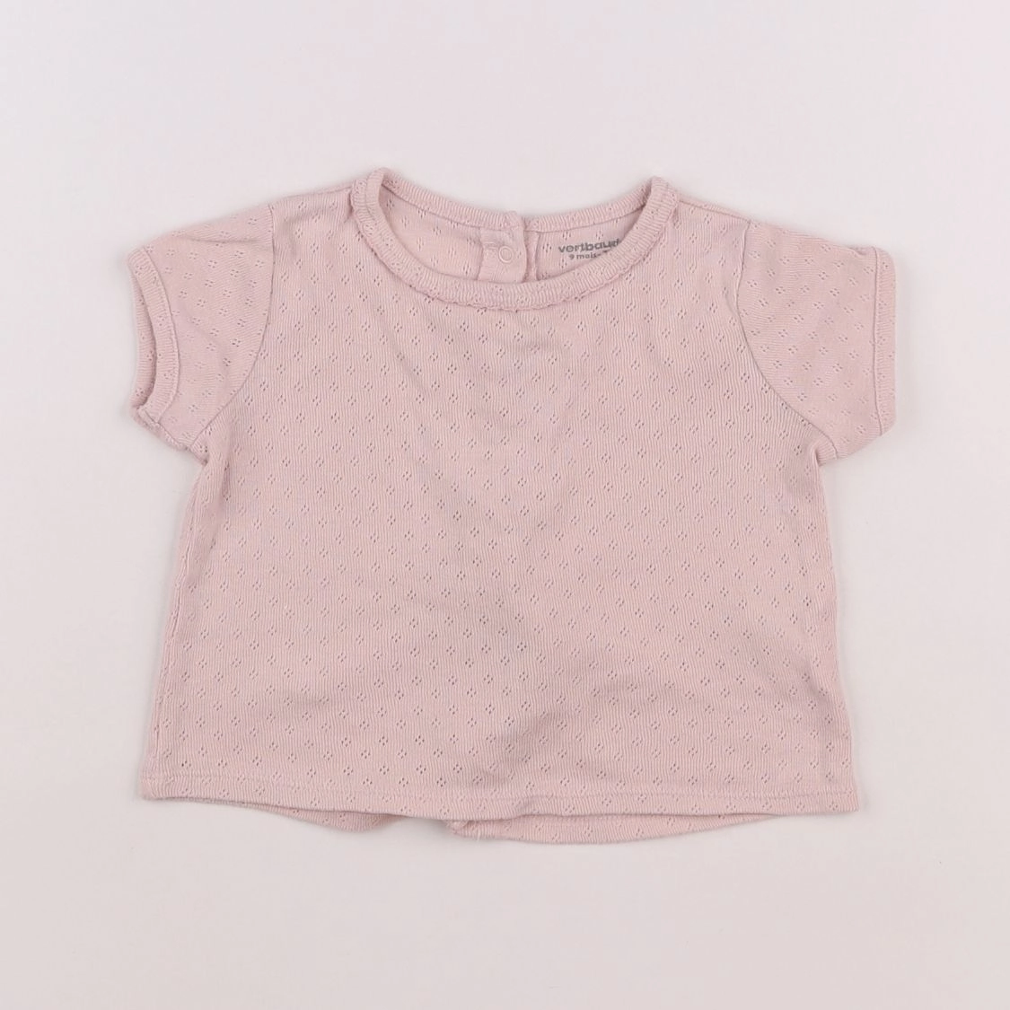 Vertbaudet - tee-shirt rose - 9 mois