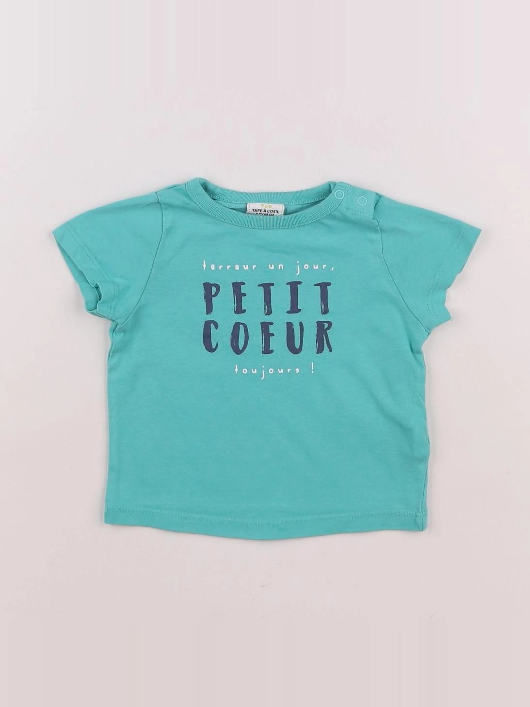 Tape à l'oeil - tee-shirt bleu - 6 mois