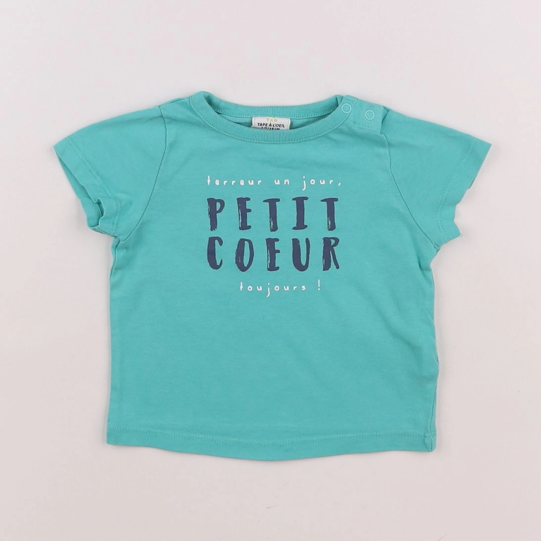 Tape à l'oeil - tee-shirt bleu - 6 mois