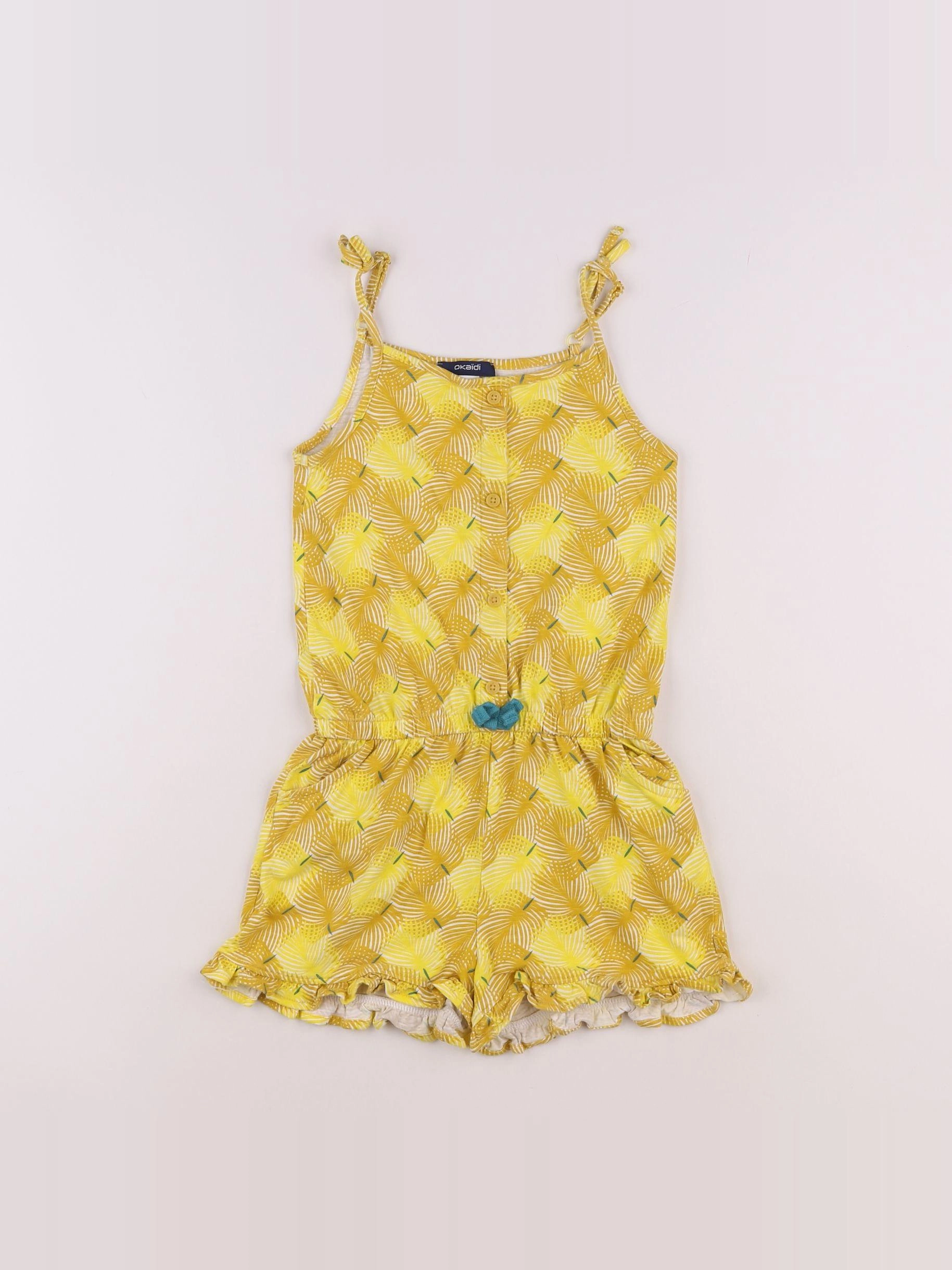 Okaidi - combinaison jaune - 6 ans