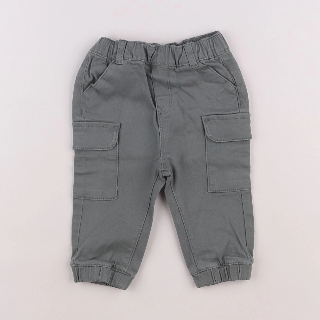 Vertbaudet - pantalon vert - 6 mois