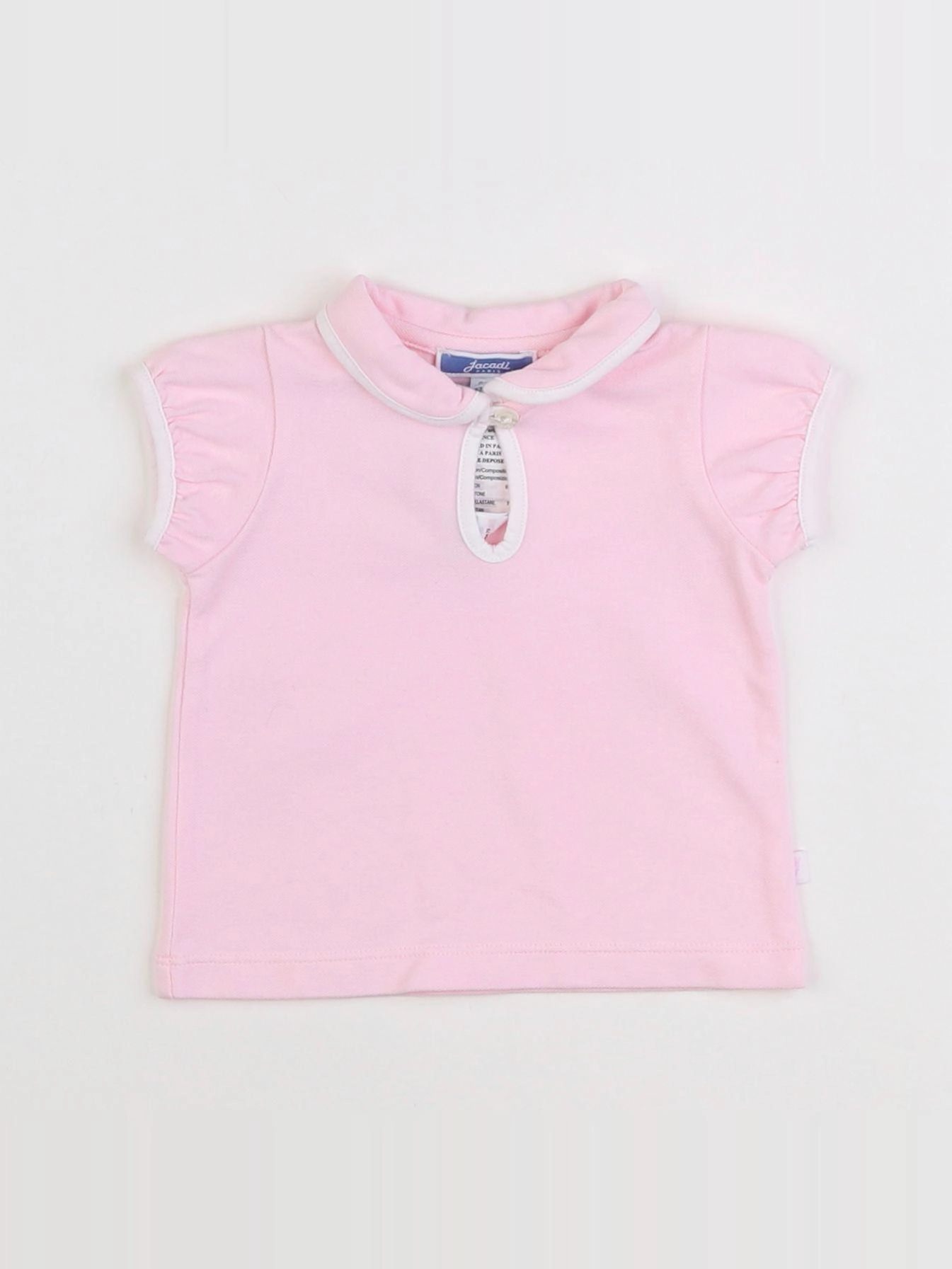 Jacadi - polo rose - 6 mois