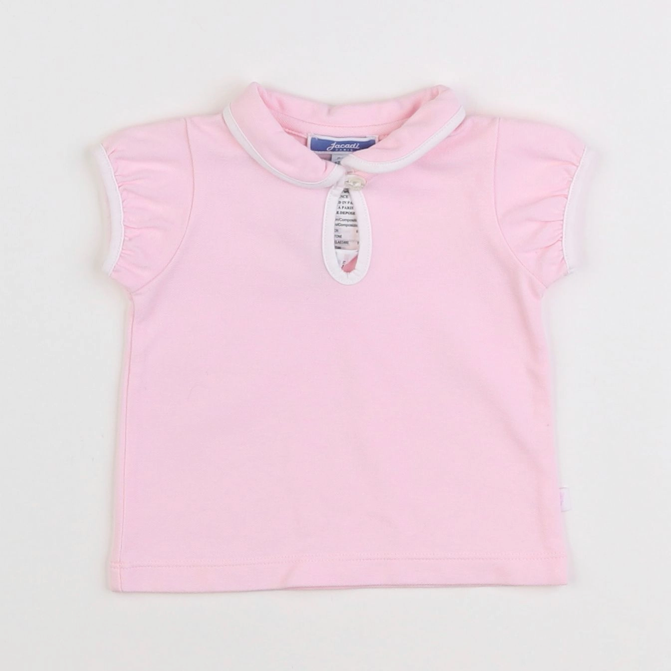 Jacadi - polo rose - 6 mois