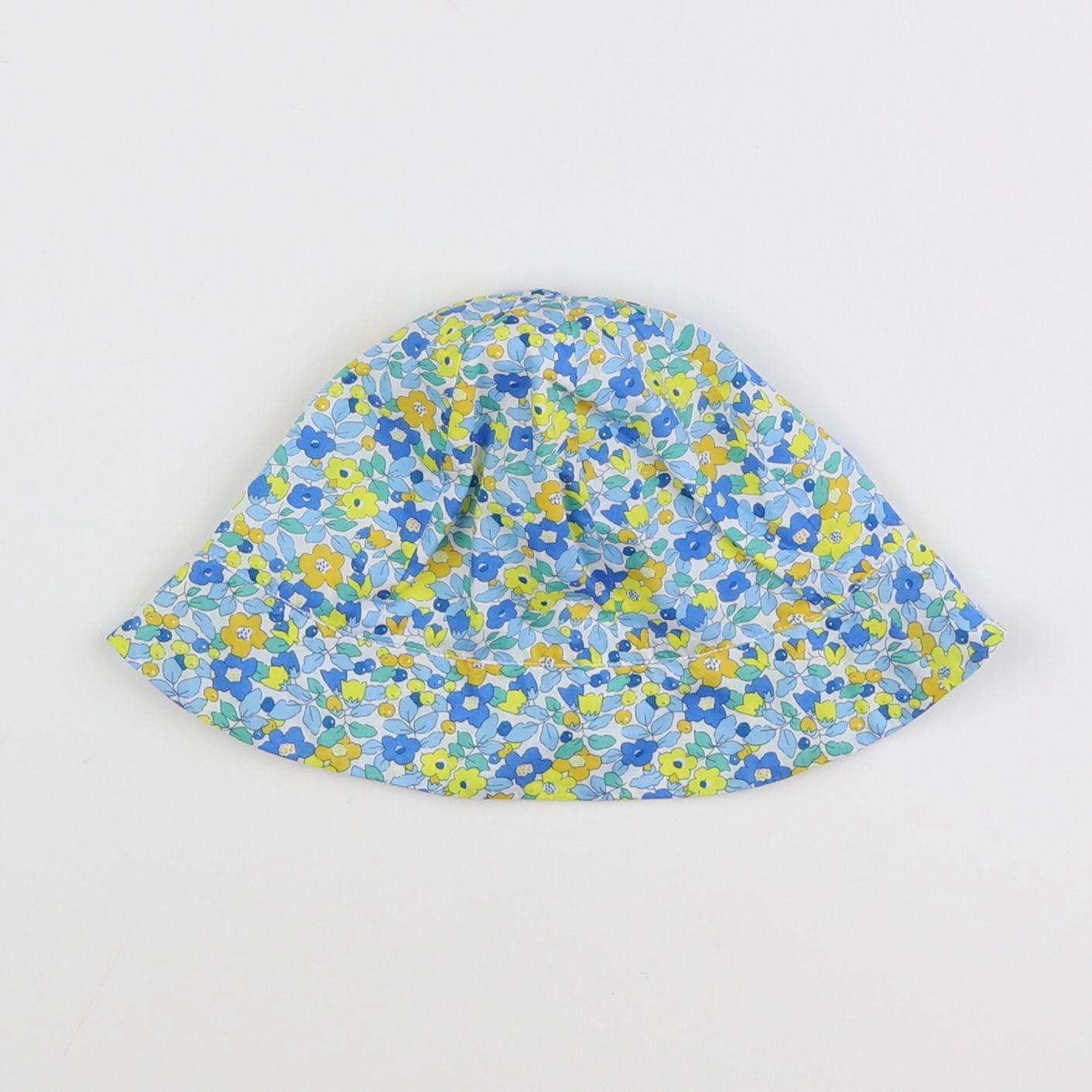 Jacadi - chapeau liberty bleu, jaune - 6/8 ans