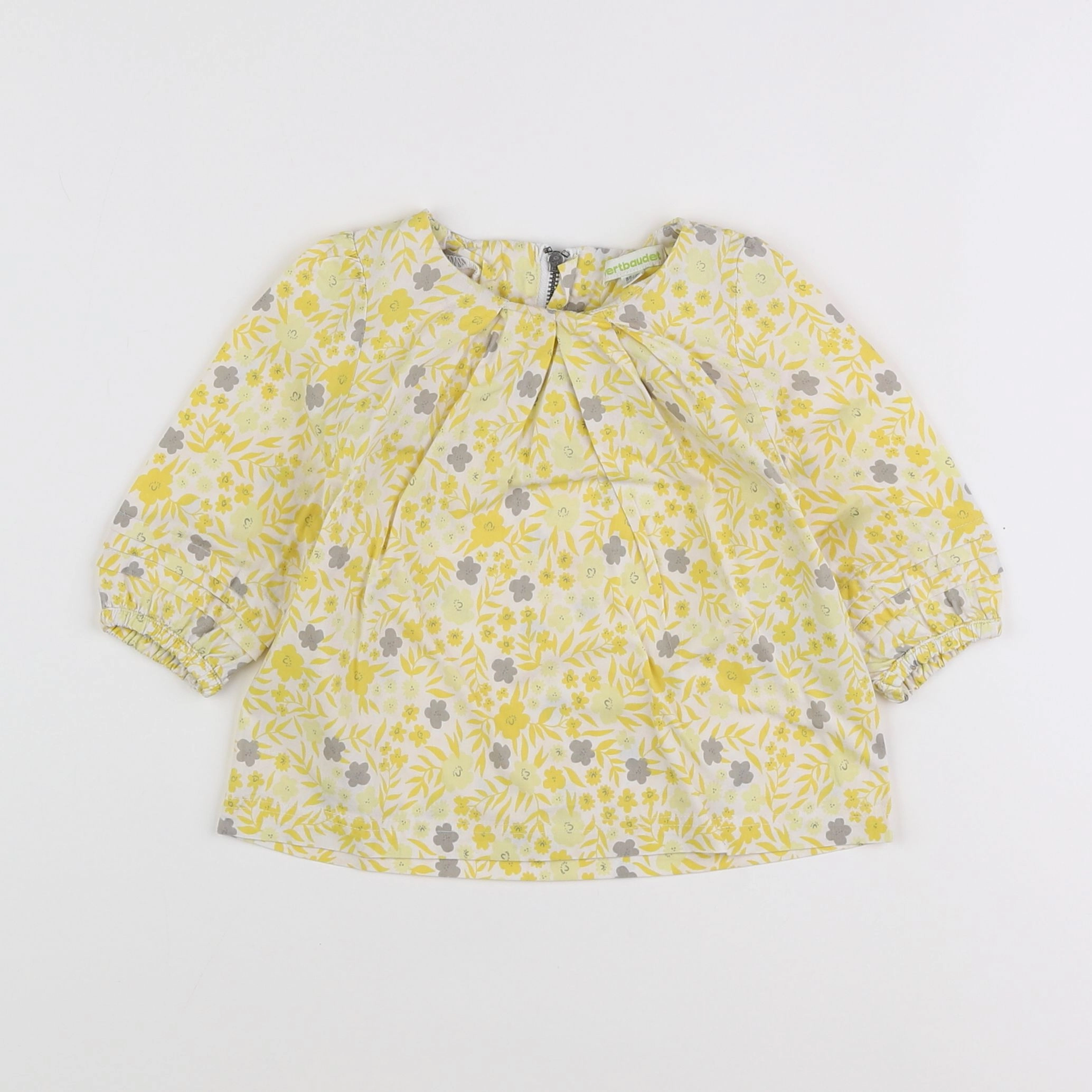 Vertbaudet - blouse jaune - 2 ans