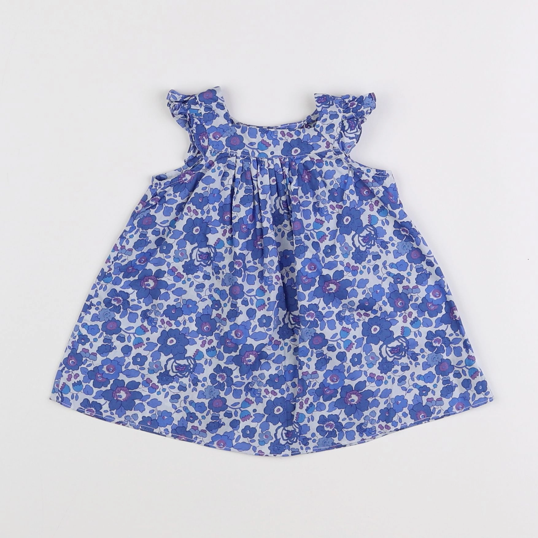 Jacadi - robe liberty bleu - 1 mois