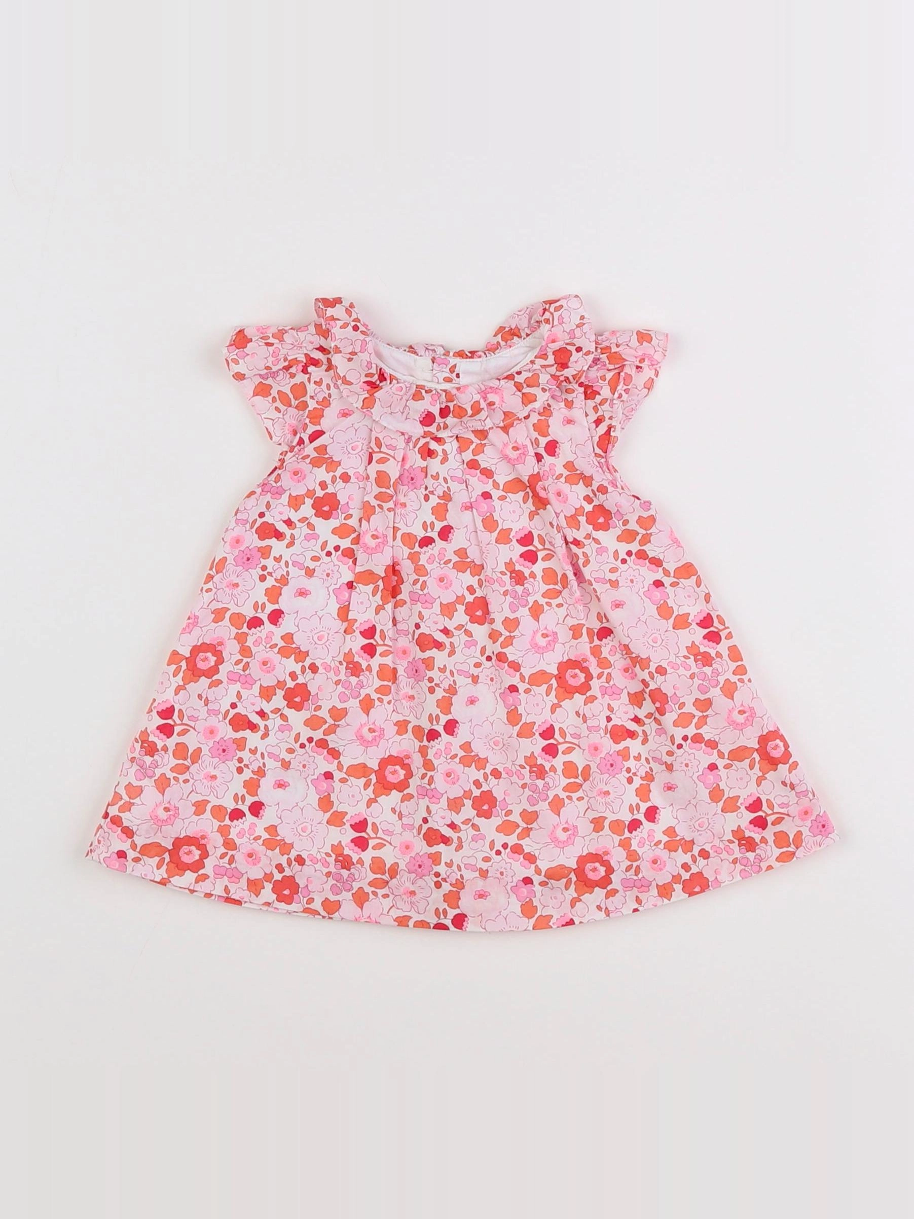 Jacadi - robe liberty rose - 3 mois