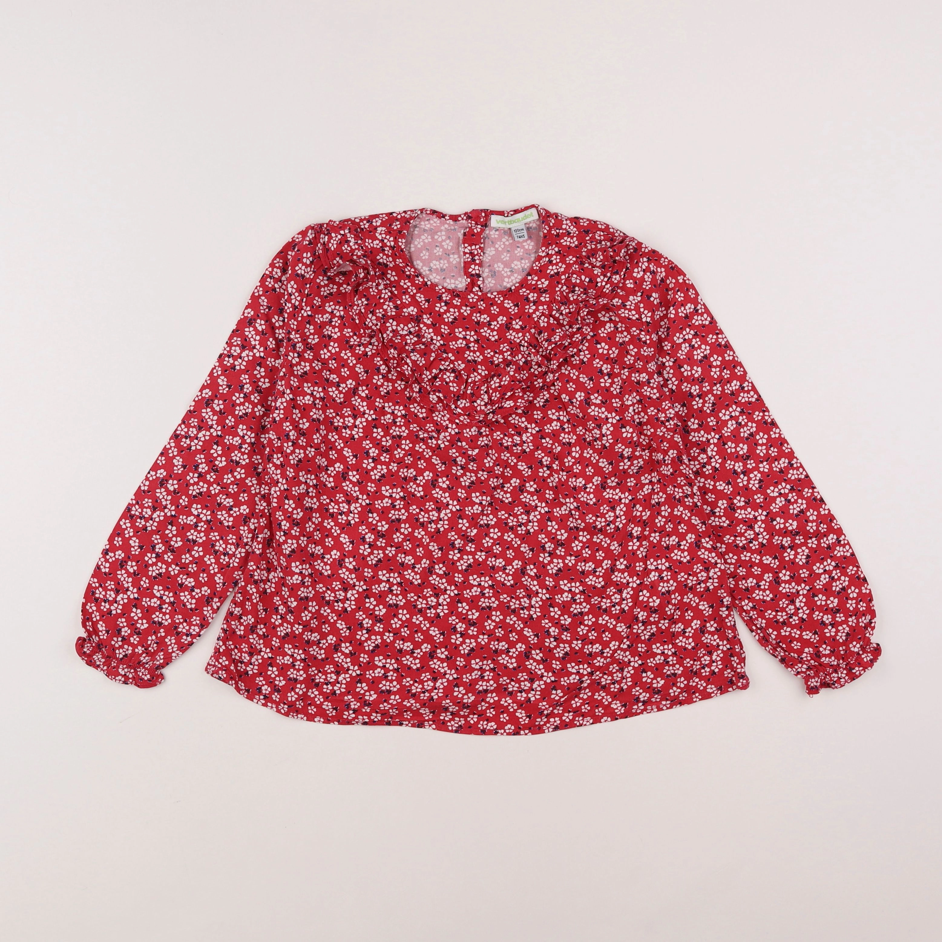 Vertbaudet - blouse rose - 7 ans